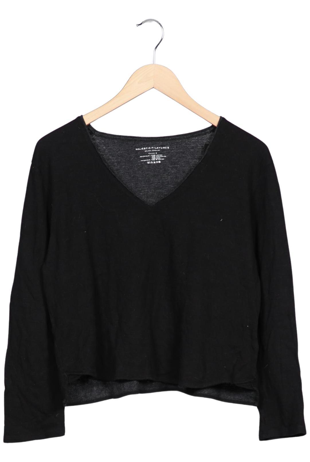 

Majestic Filatures Damen Langarmshirt, schwarz, Gr. 36