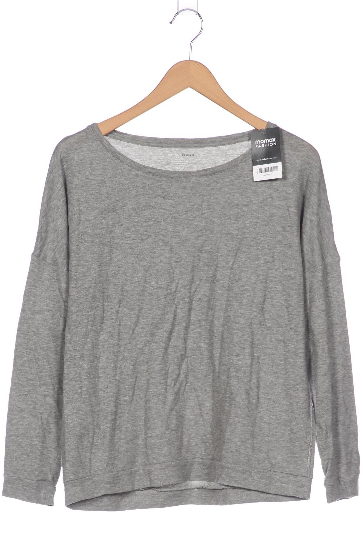 

Majestic Filatures Damen Langarmshirt, grau, Gr. 36