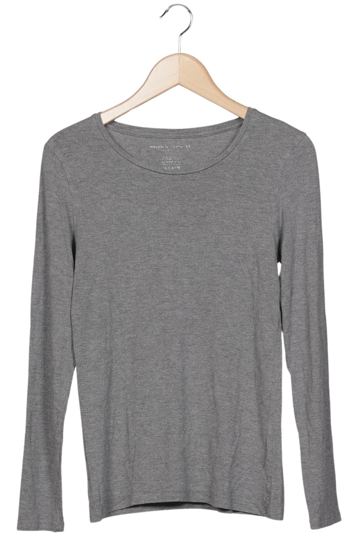 

Majestic Filatures Damen Langarmshirt, grau, Gr. 34