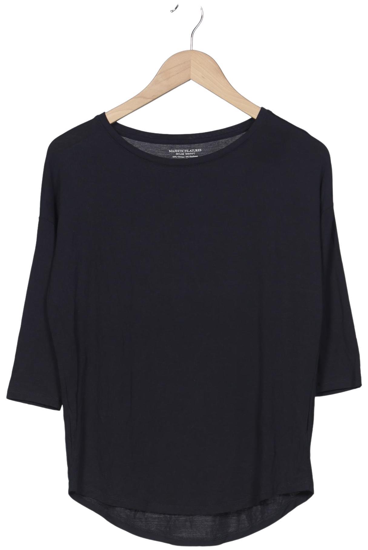 

Majestic Filatures Damen Langarmshirt, marineblau, Gr. 32