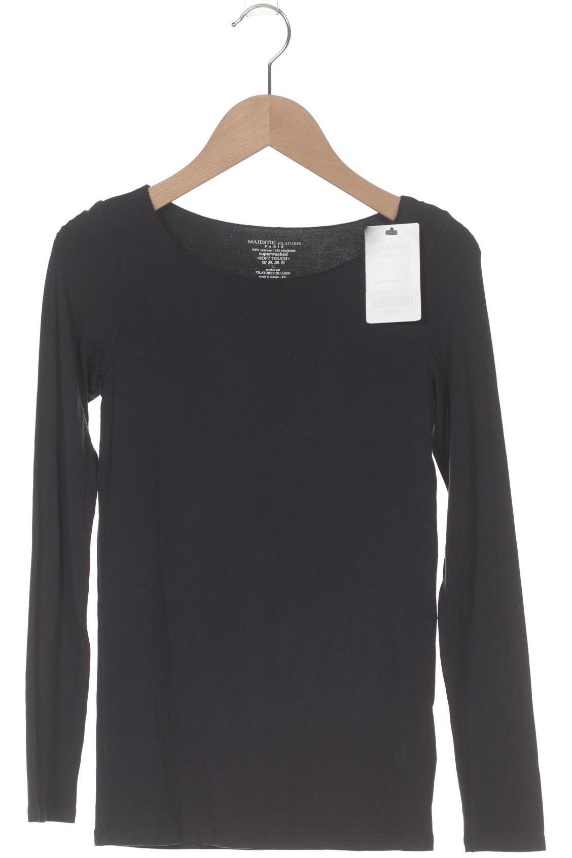 

Majestic Filatures Damen Langarmshirt, marineblau, Gr. 32