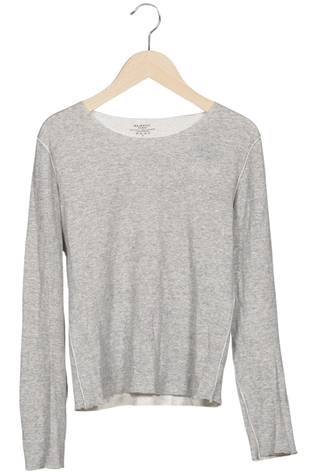 

Majestic Filatures Damen Langarmshirt, grau, Gr. 32