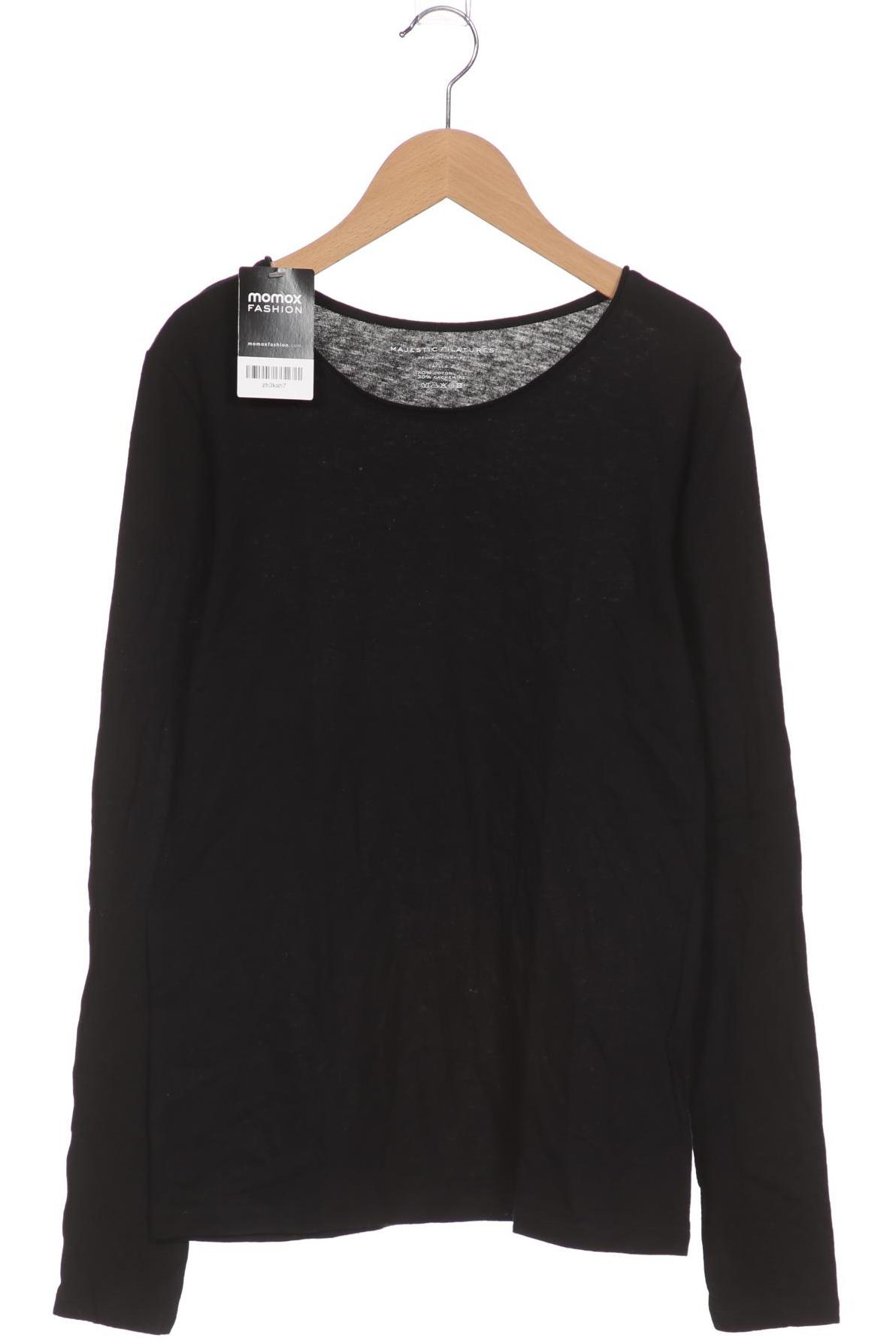 

Majestic Filatures Damen Langarmshirt, schwarz, Gr. 34