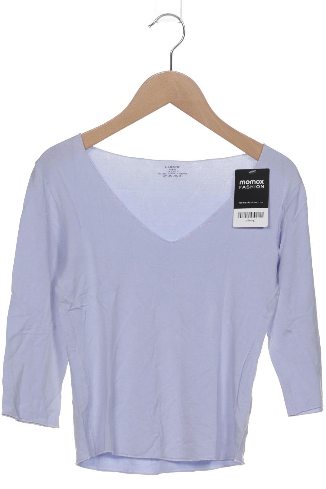 

Majestic Filatures Damen Langarmshirt, hellblau, Gr. 36