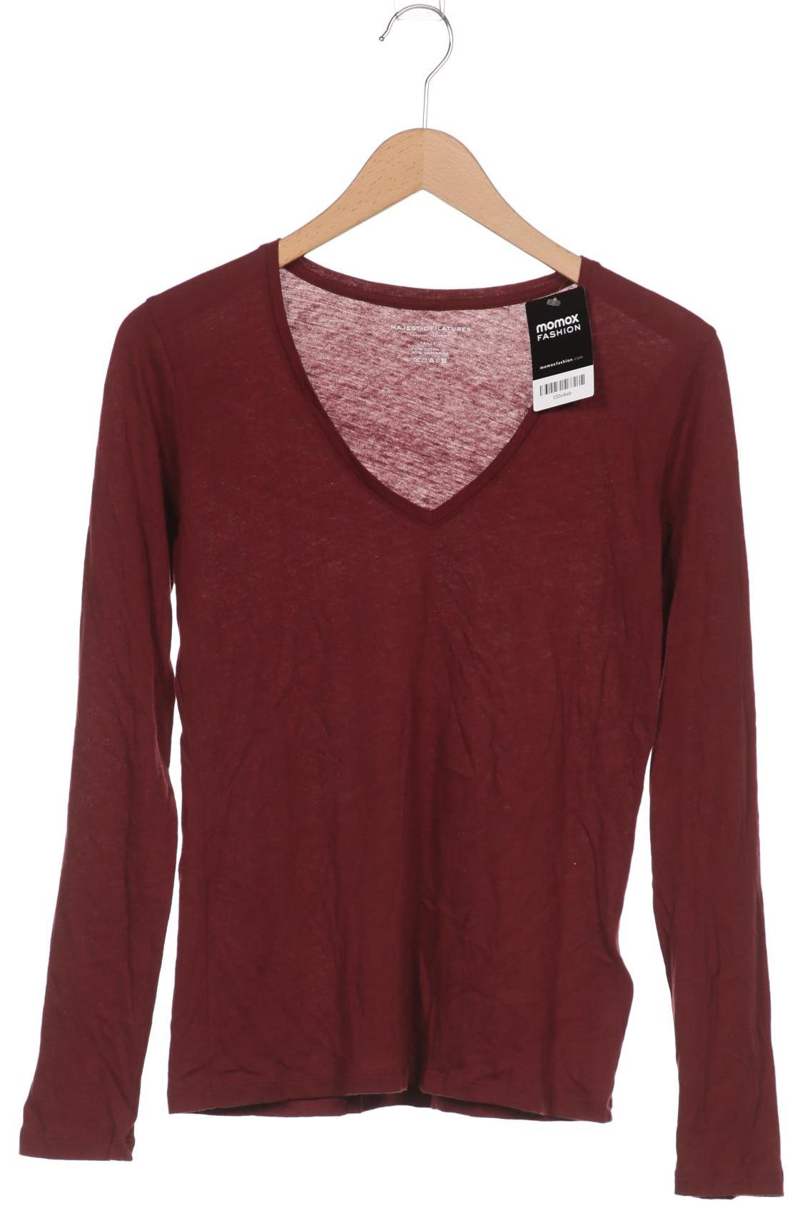 

Majestic Filatures Damen Langarmshirt, bordeaux, Gr. 38