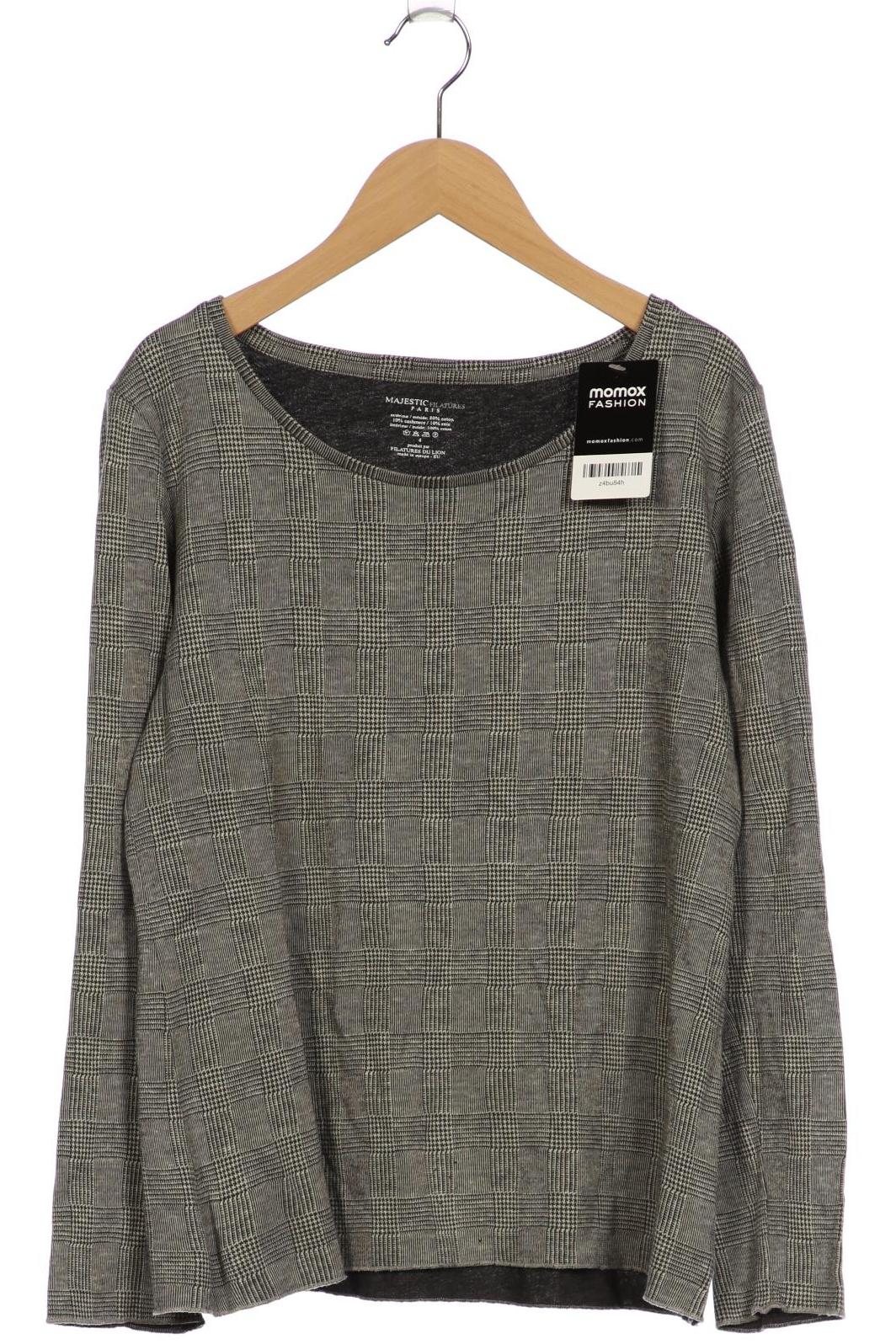 

Majestic Filatures Damen Langarmshirt, grau, Gr. 38