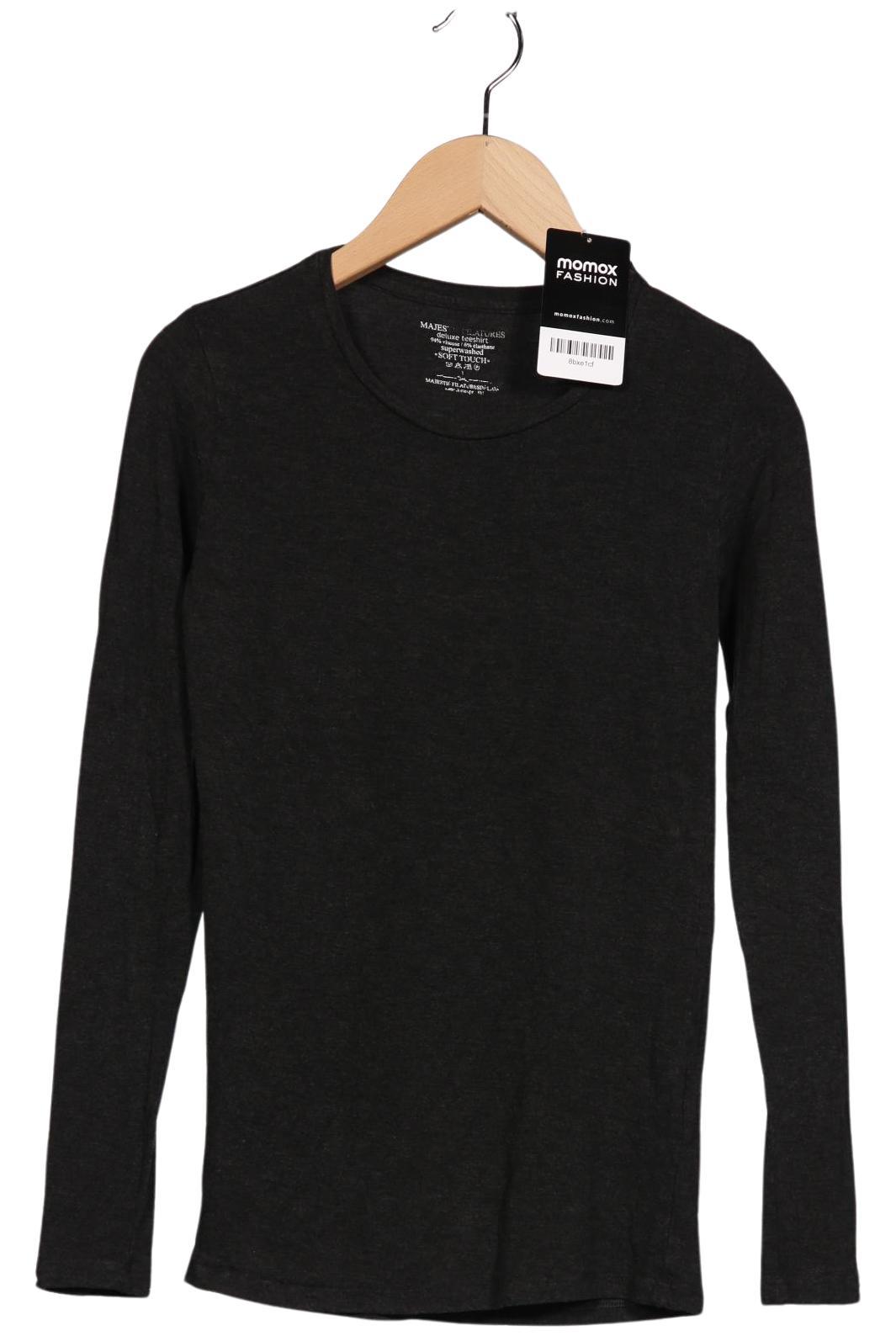 

Majestic Filatures Damen Langarmshirt, grau, Gr. 36