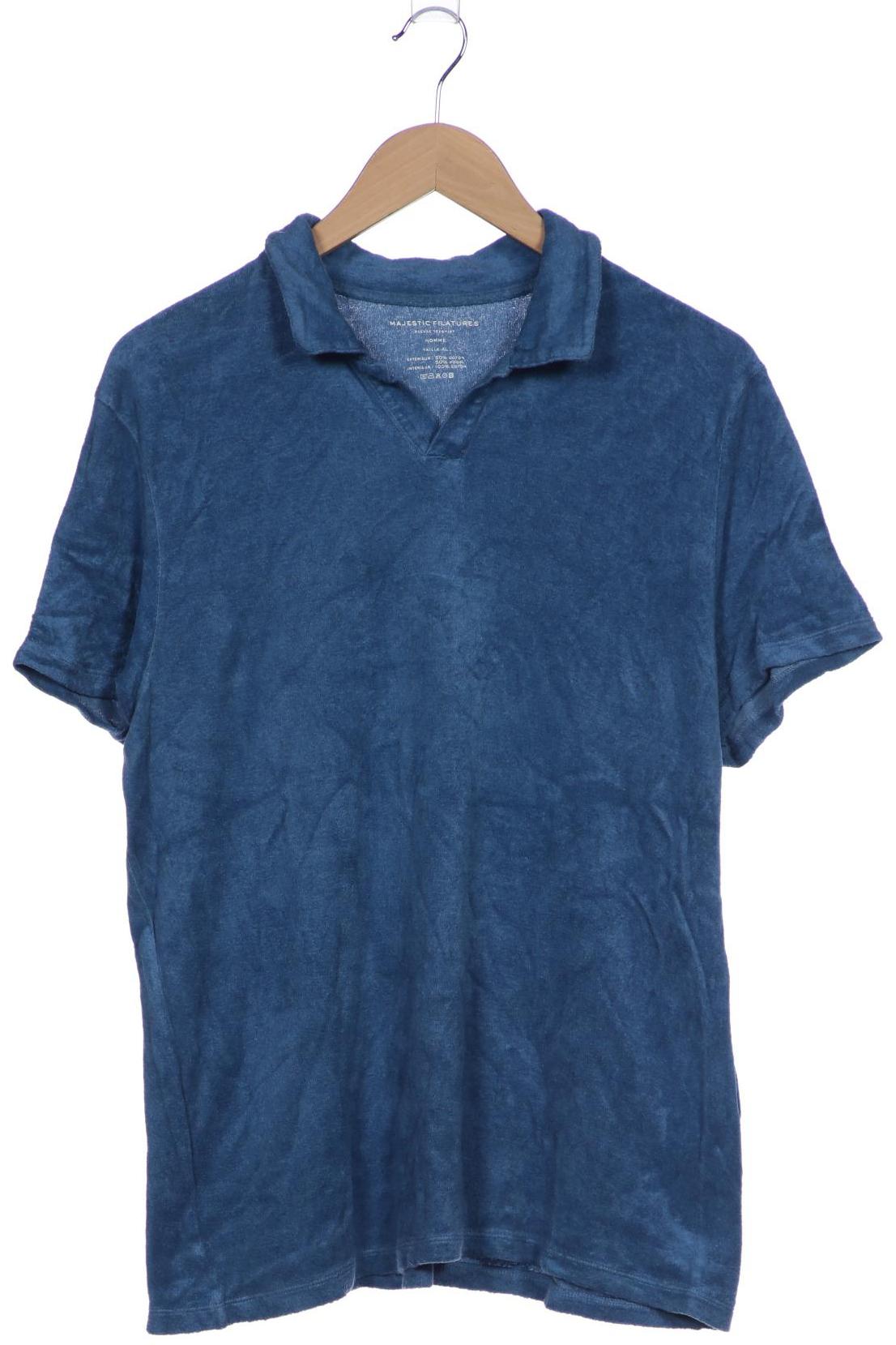 

Majestic Filatures Herren Poloshirt, blau, Gr. 54