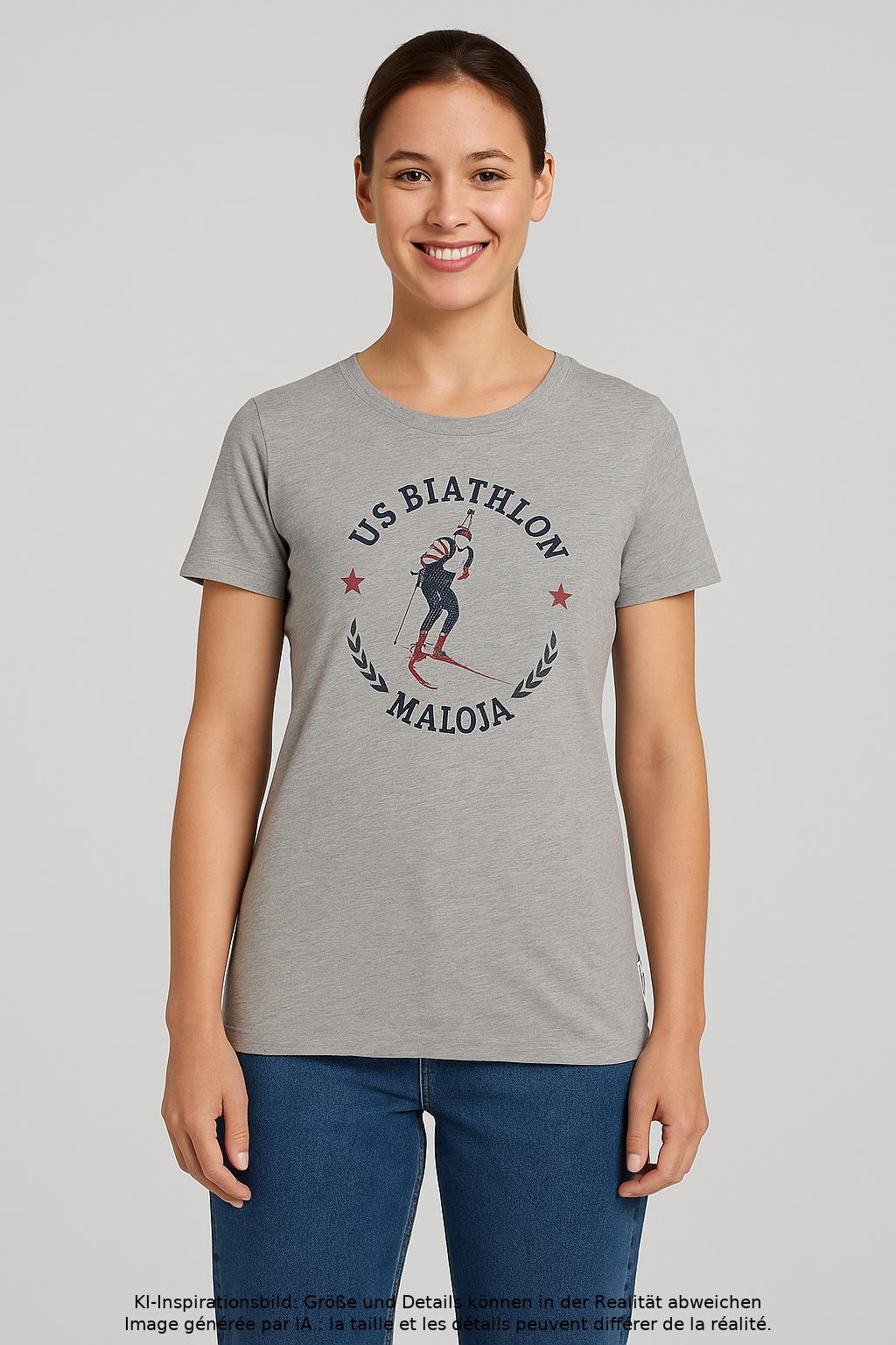 

Maloja Damen T-Shirt, grau, Gr. 36