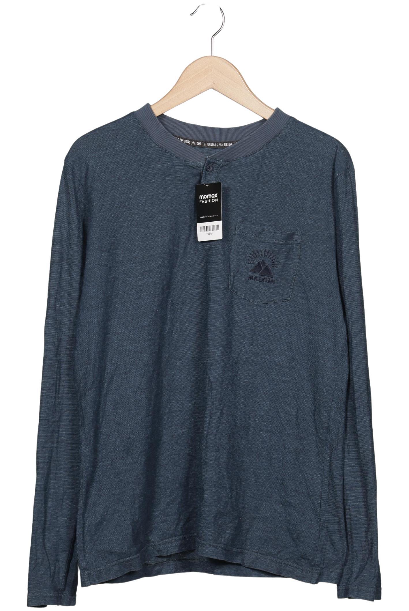

Maloja Herren Langarmshirt, blau, Gr. 48