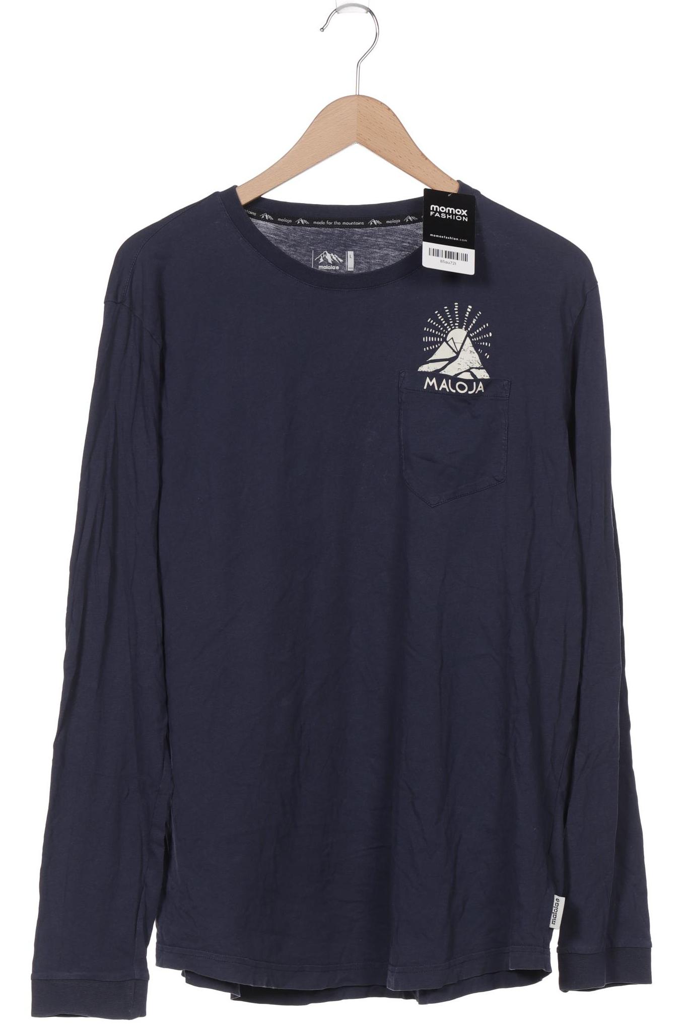 

Maloja Herren Langarmshirt, marineblau