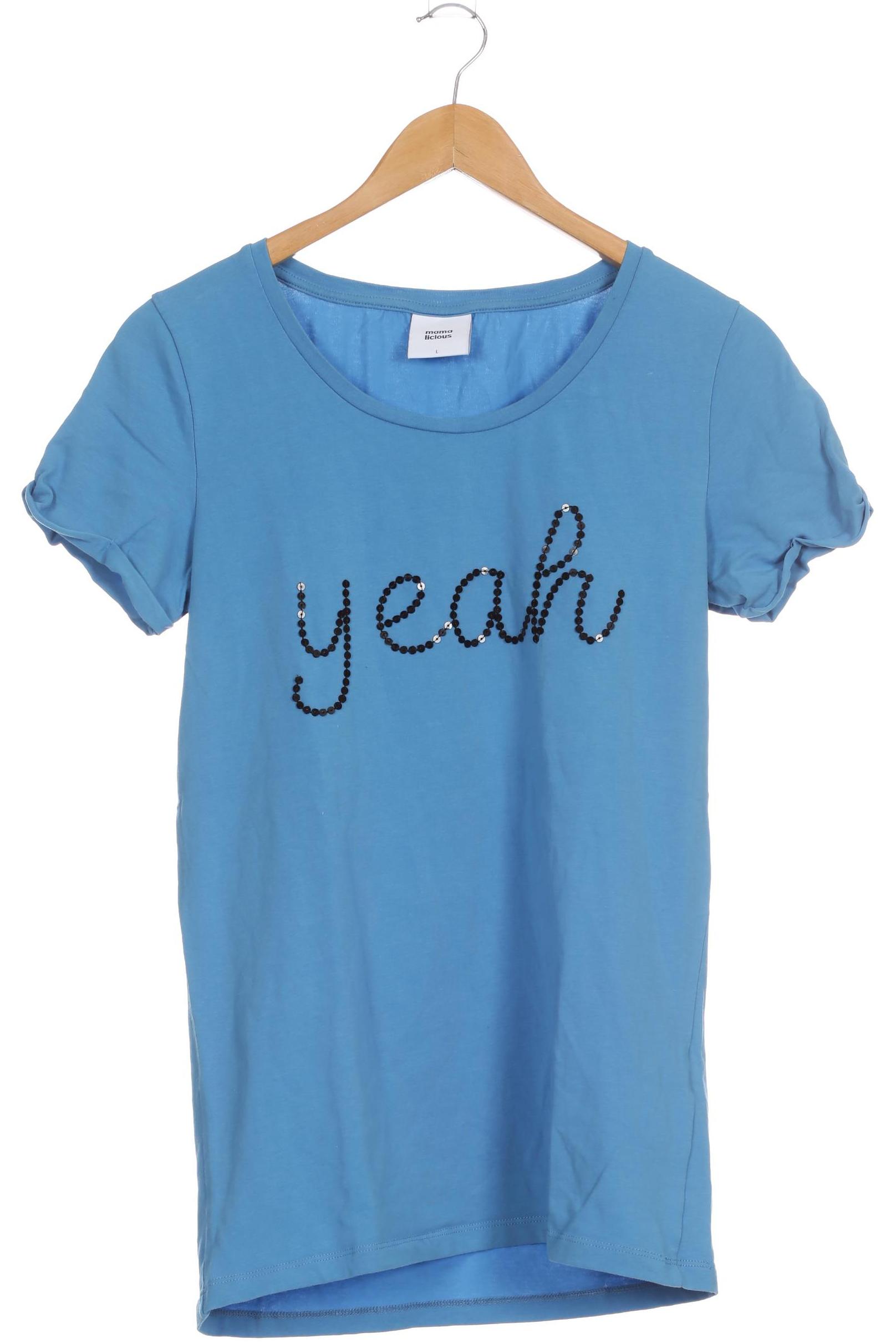 

Mama Licious Damen T-Shirt, blau, Gr. 42
