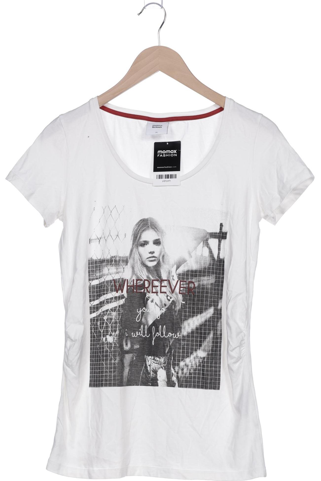 

Mama Licious Damen T-Shirt, weiß, Gr. 38