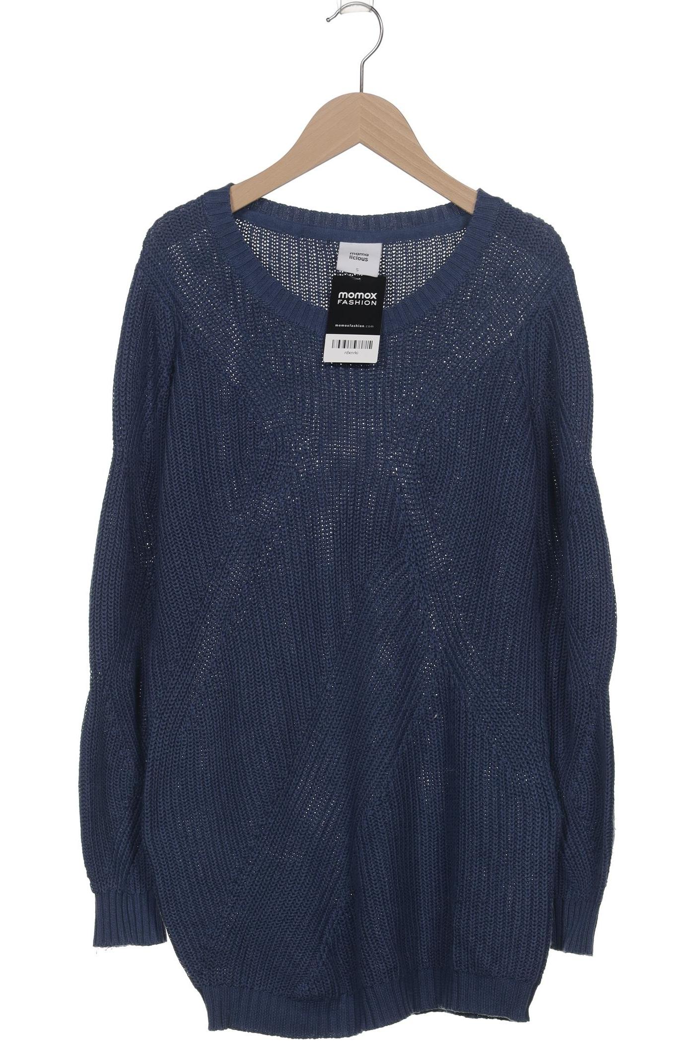 

Mama Licious Damen Pullover, blau, Gr. 36