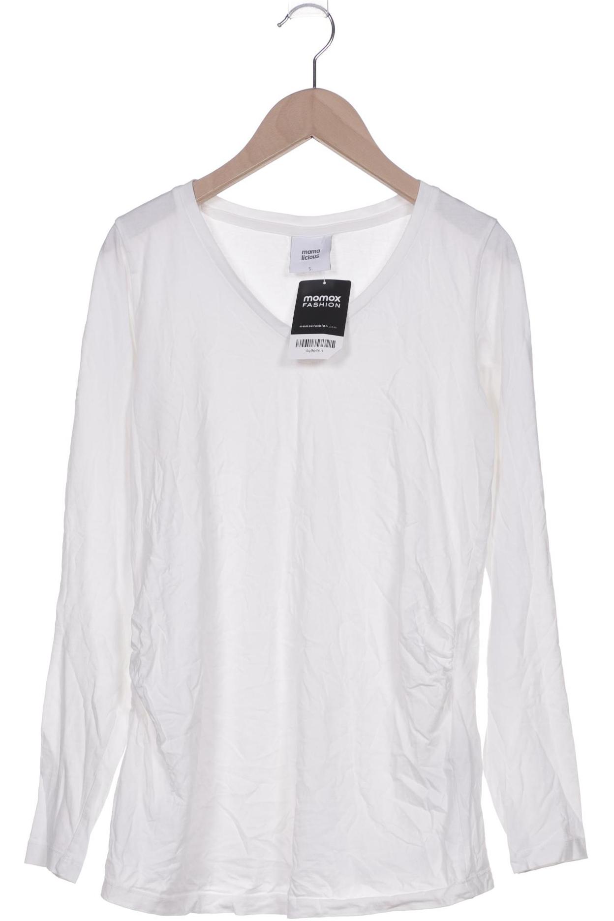 

Mama Licious Damen Langarmshirt, weiß, Gr. 36
