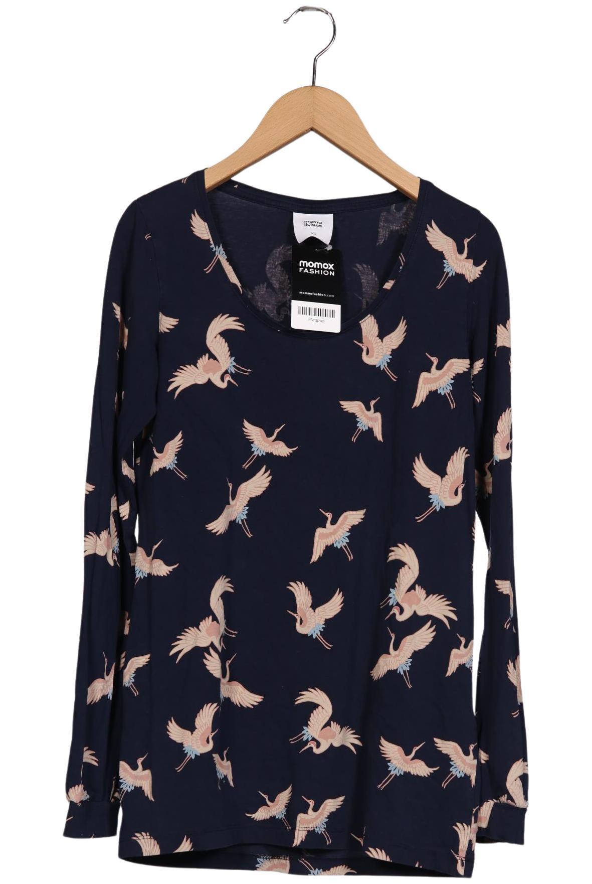 

Mama Licious Damen Langarmshirt, marineblau, Gr. 34