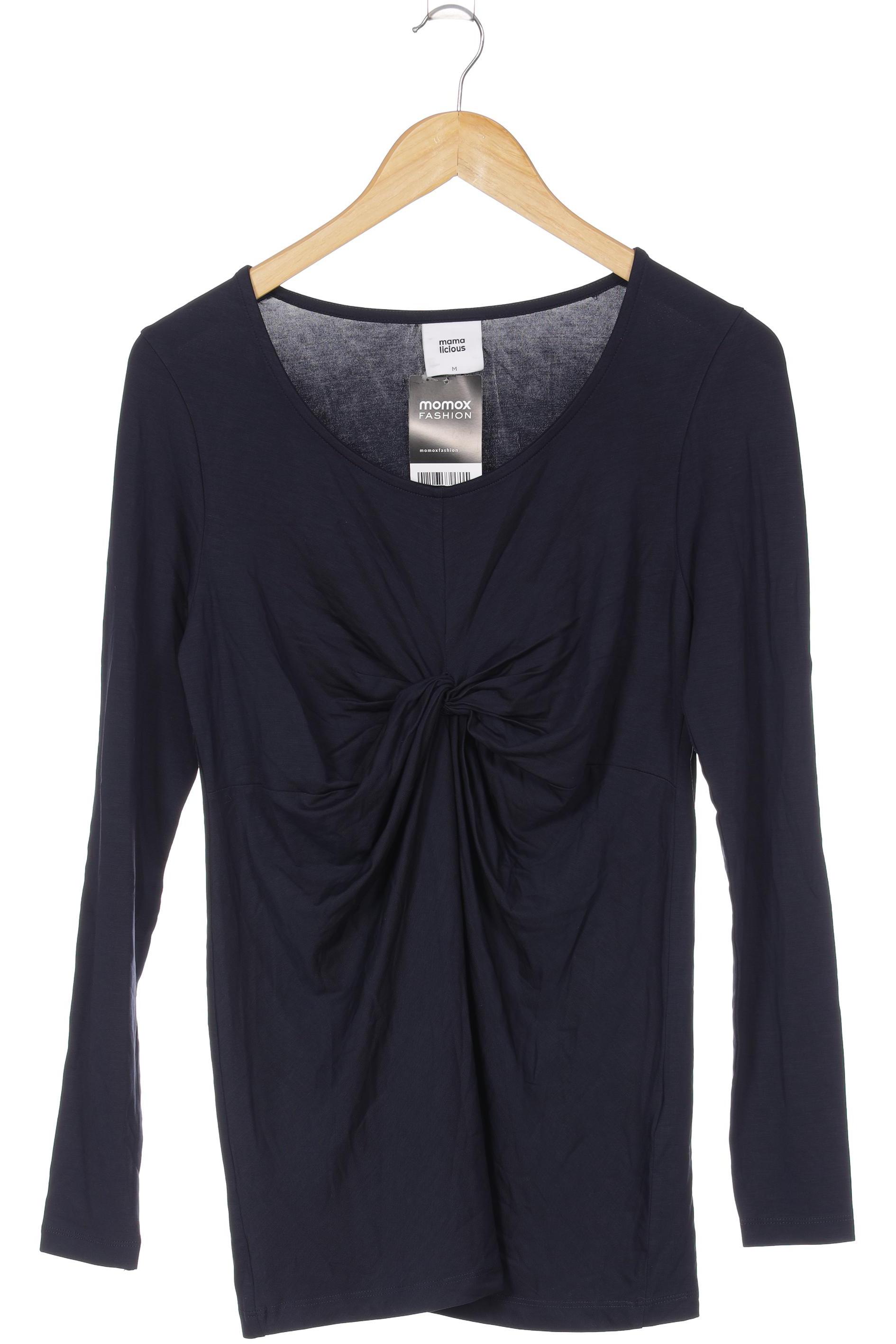 

Mama Licious Damen Langarmshirt, blau, Gr. 38
