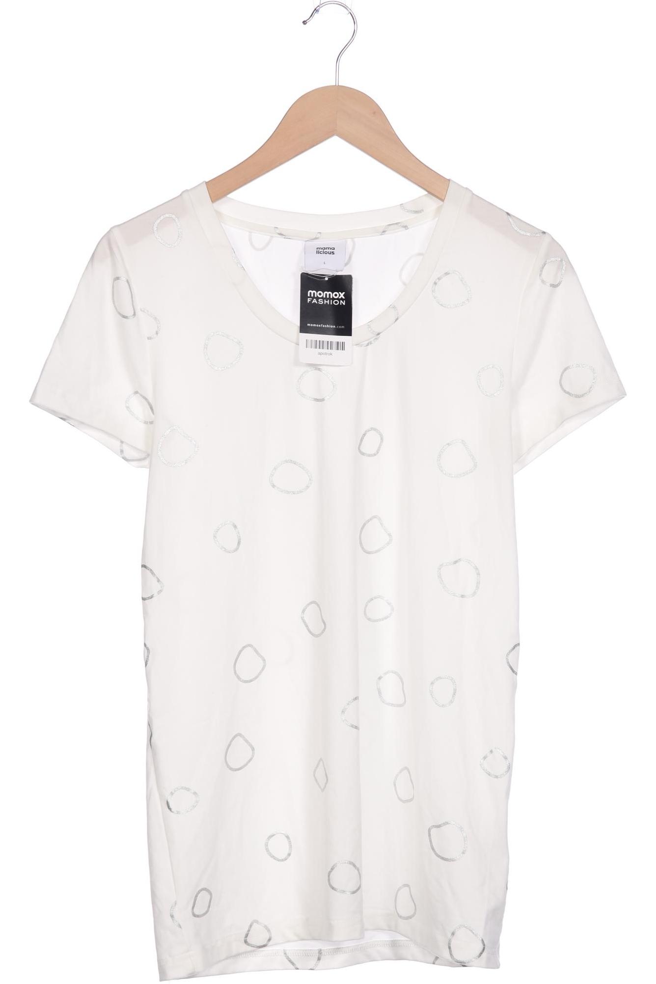 

Mama Licious Damen T-Shirt, weiß, Gr. 42