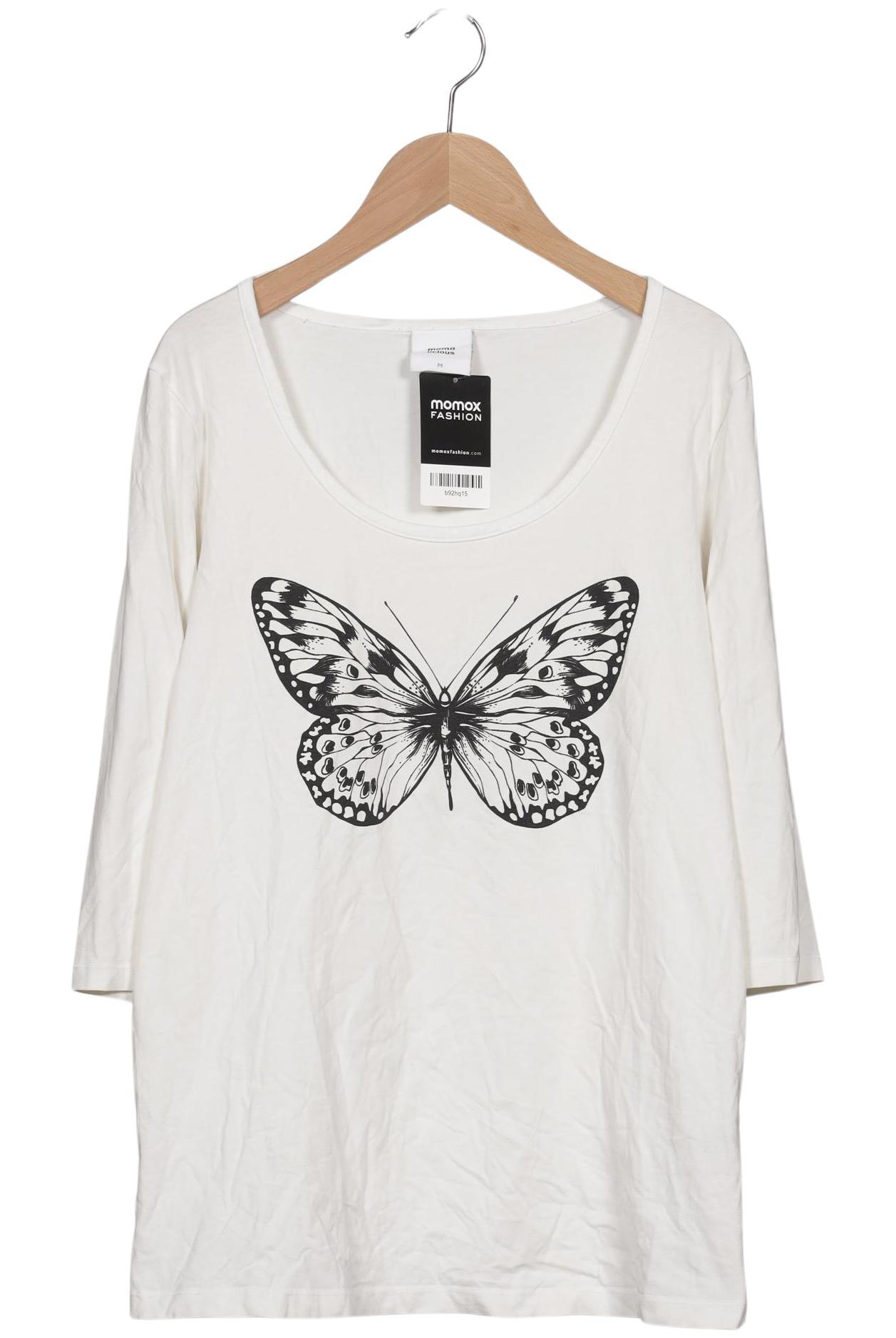 

Mama Licious Damen Langarmshirt, weiß, Gr. 38