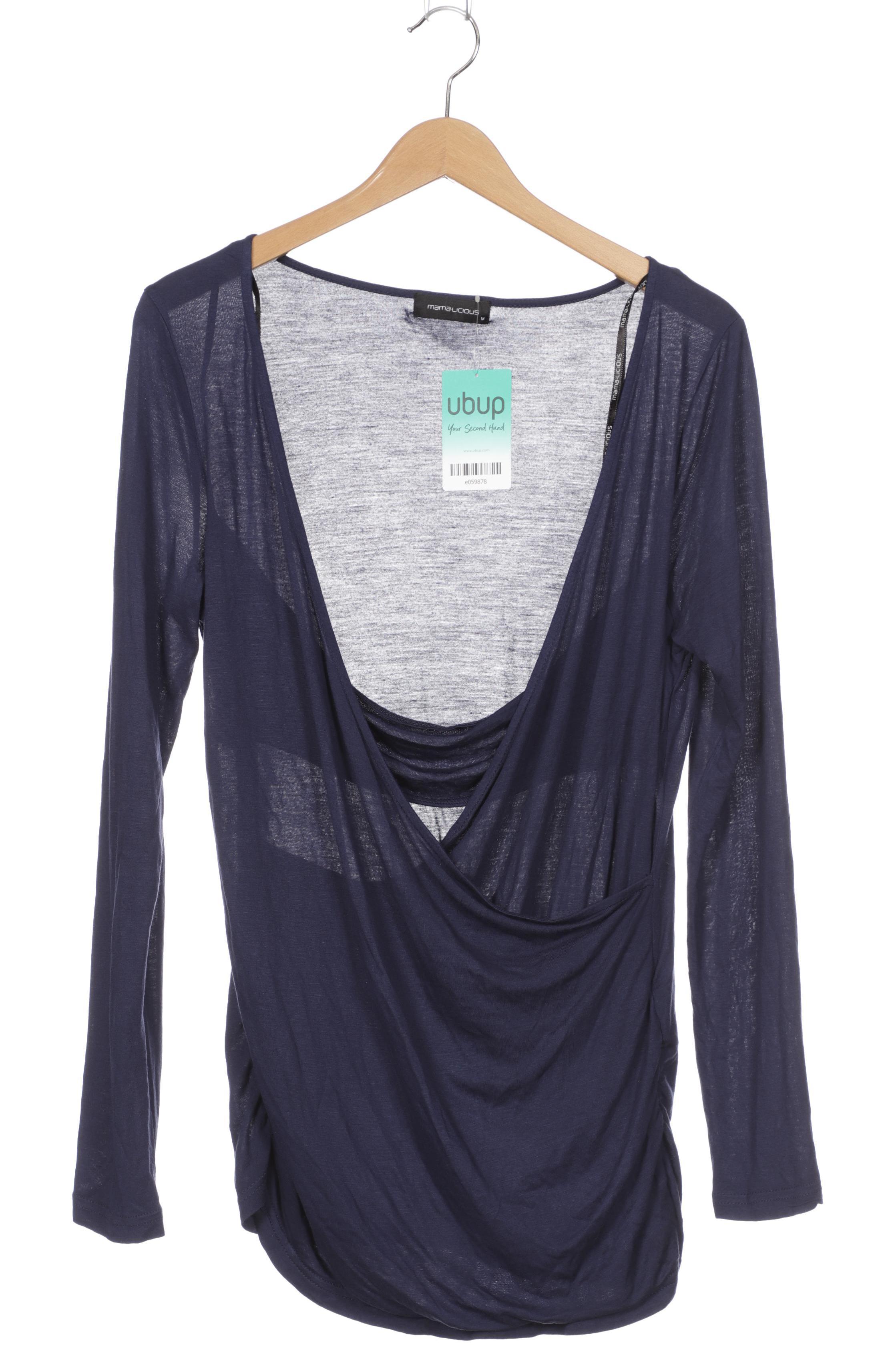 

Mama Licious Damen Langarmshirt, blau, Gr. 38