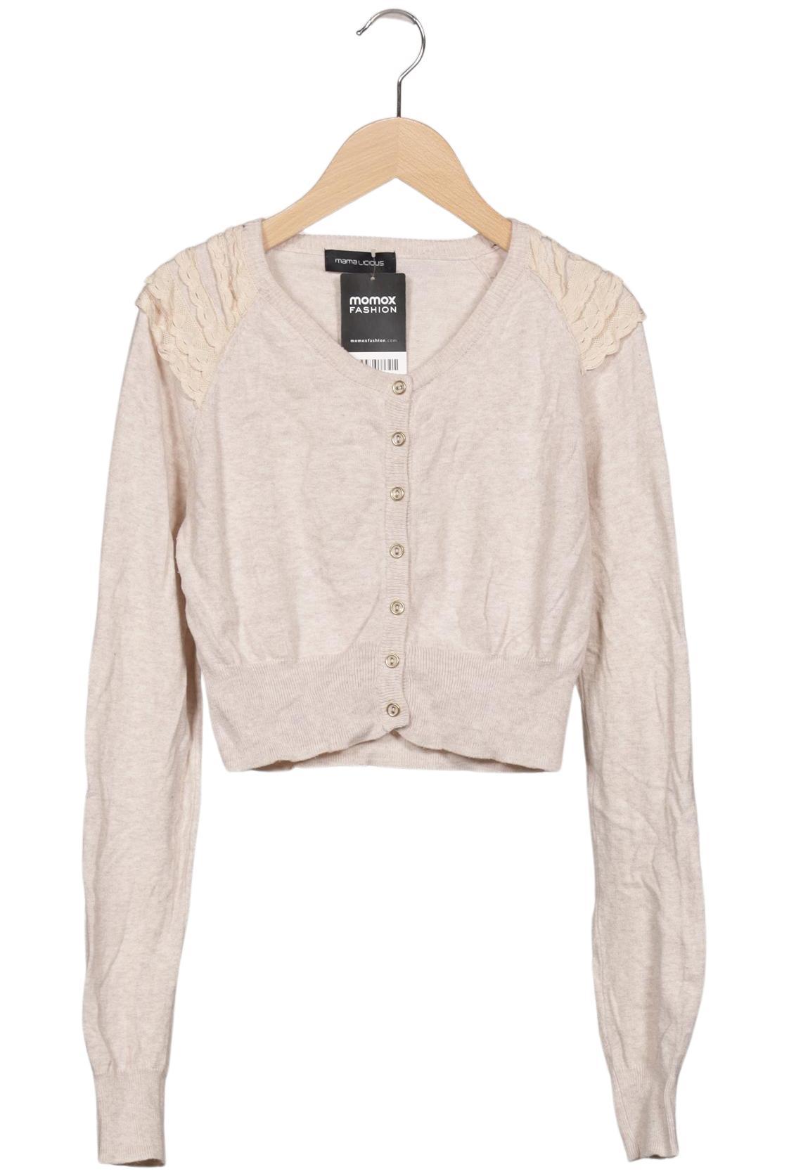 

Mama Licious Damen Strickjacke, beige, Gr. 38