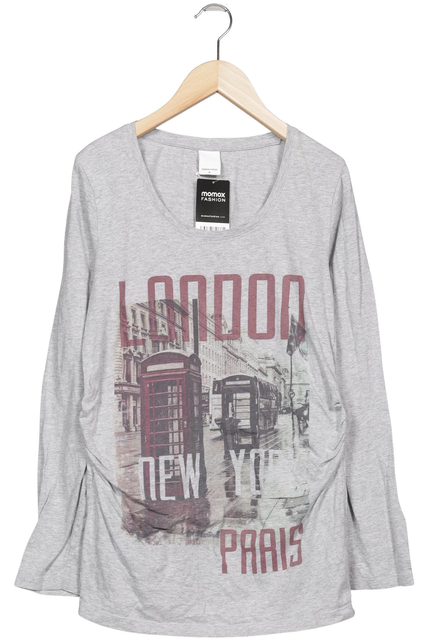 

Mama Licious Damen Langarmshirt, grau, Gr. 38