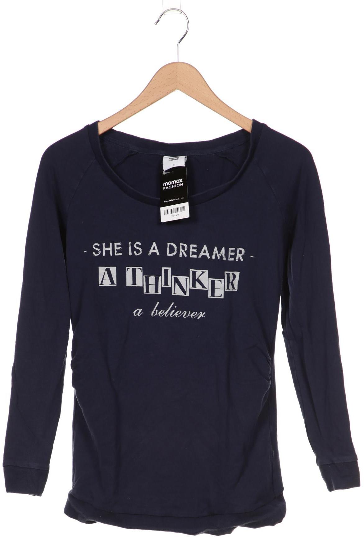 

Mama Licious Damen Sweatshirt, marineblau