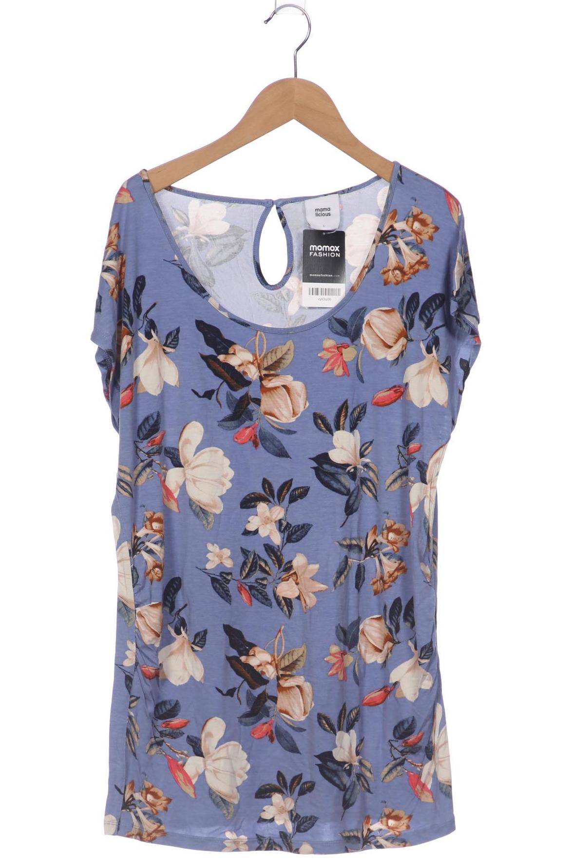 

Mama Licious Damen T-Shirt, blau, Gr. 42