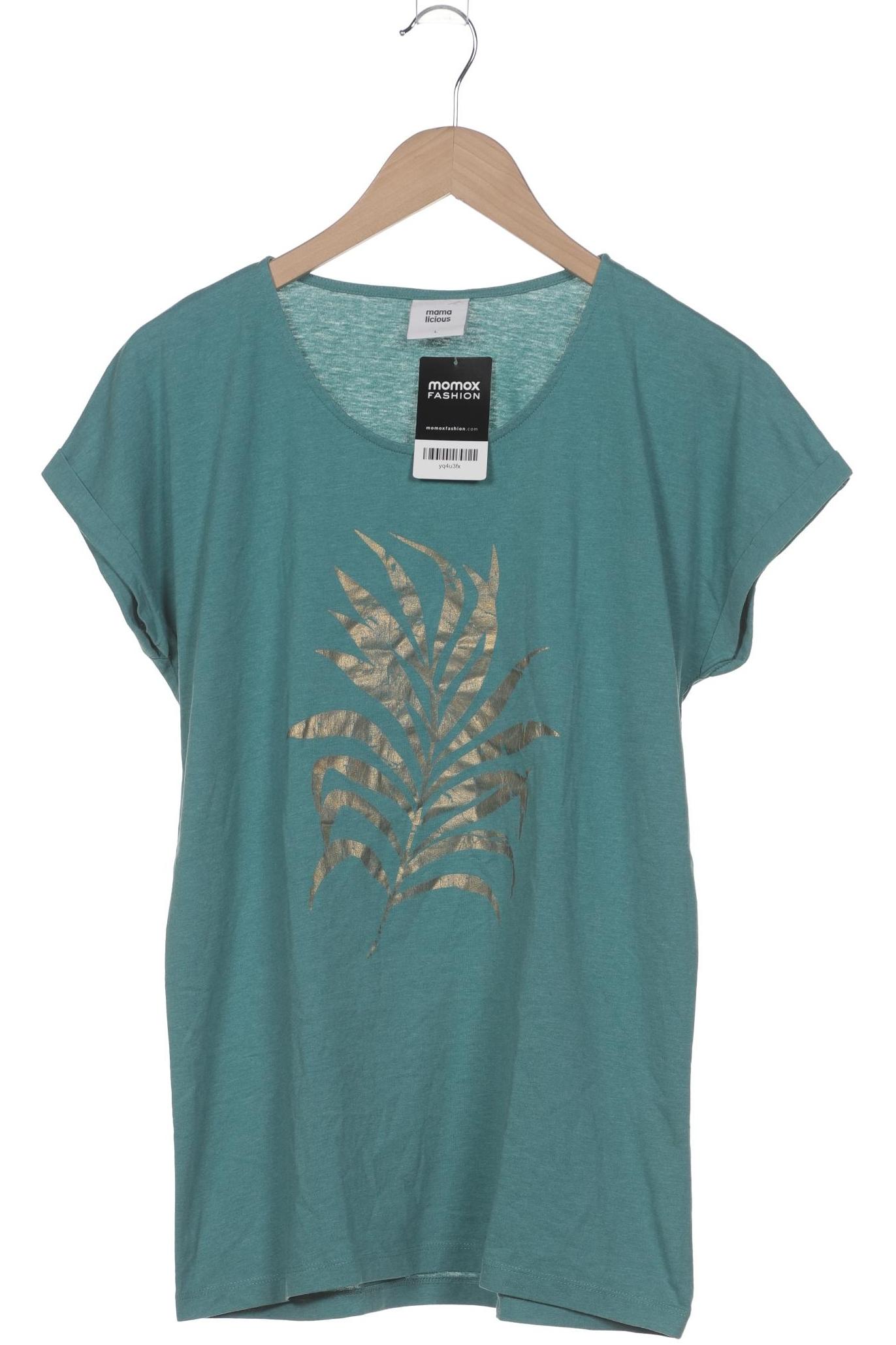 

Mama Licious Damen T-Shirt, türkis, Gr. 42