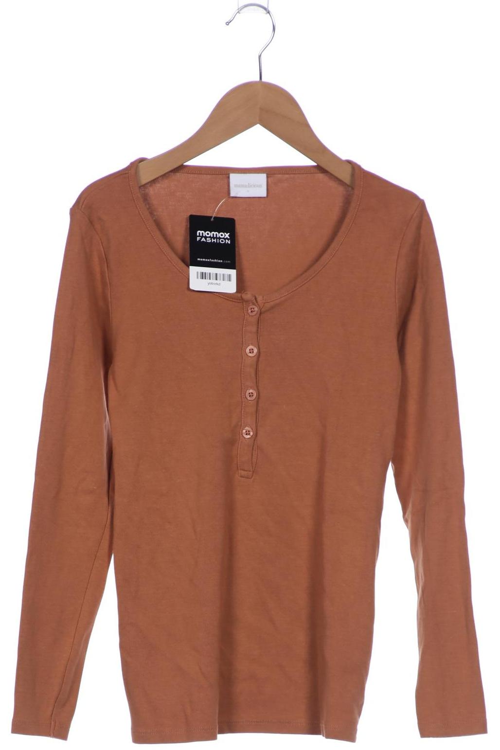 

Mama Licious Damen Langarmshirt, orange, Gr. 36