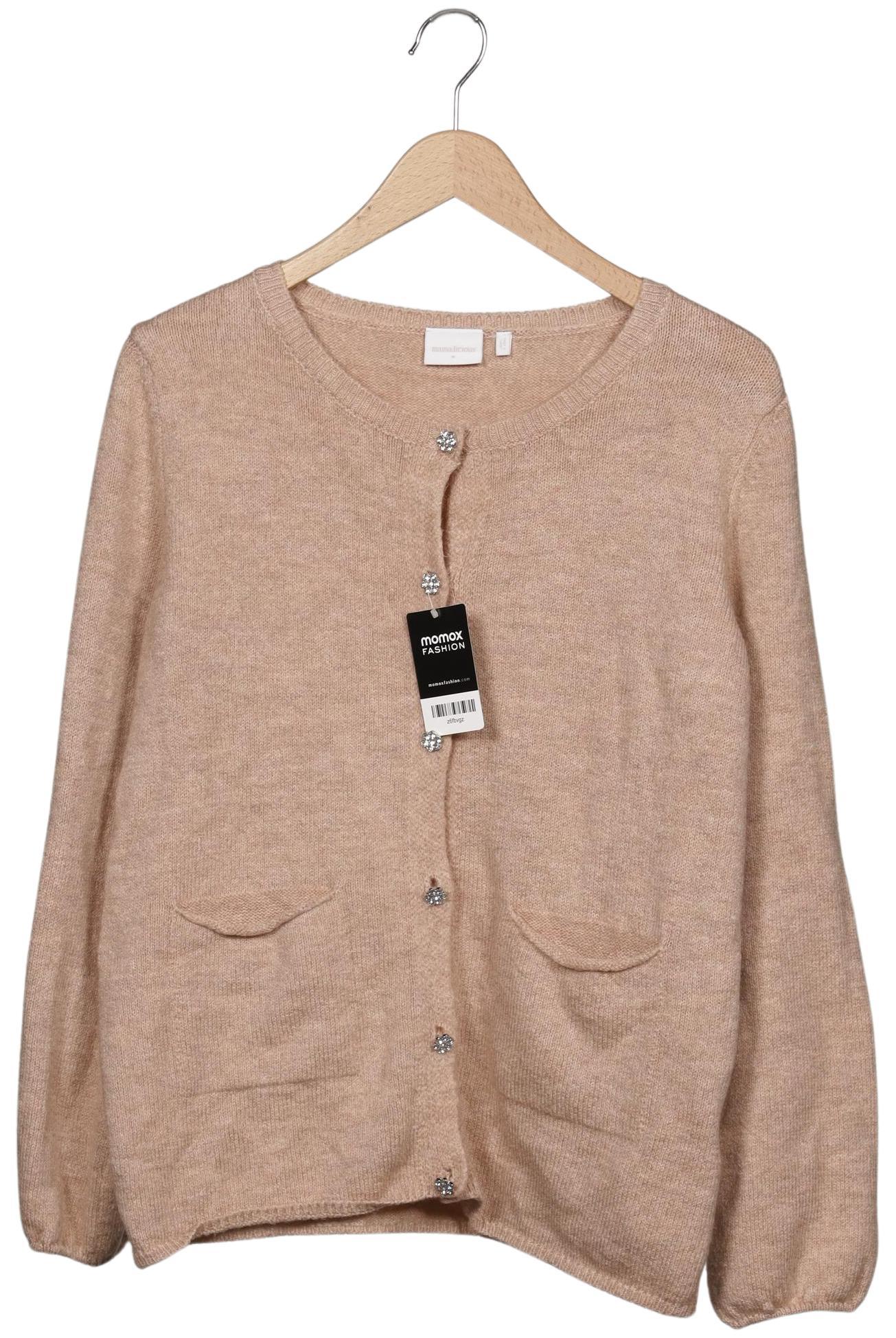 

Mama Licious Damen Strickjacke, beige, Gr. 38