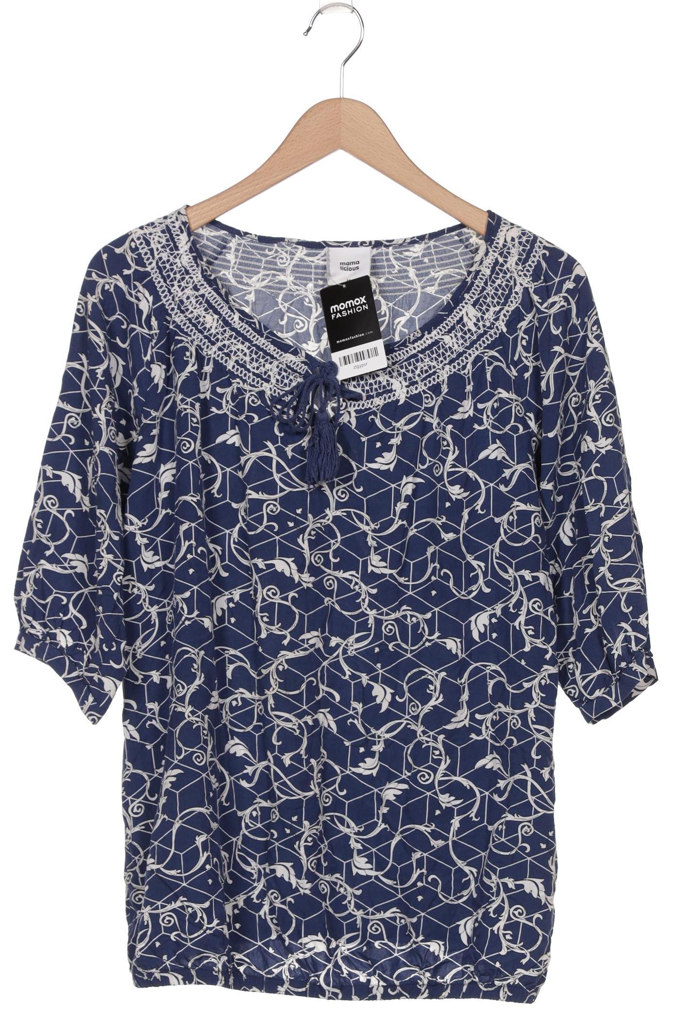 

Mama Licious Damen Langarmshirt, blau, Gr. 38
