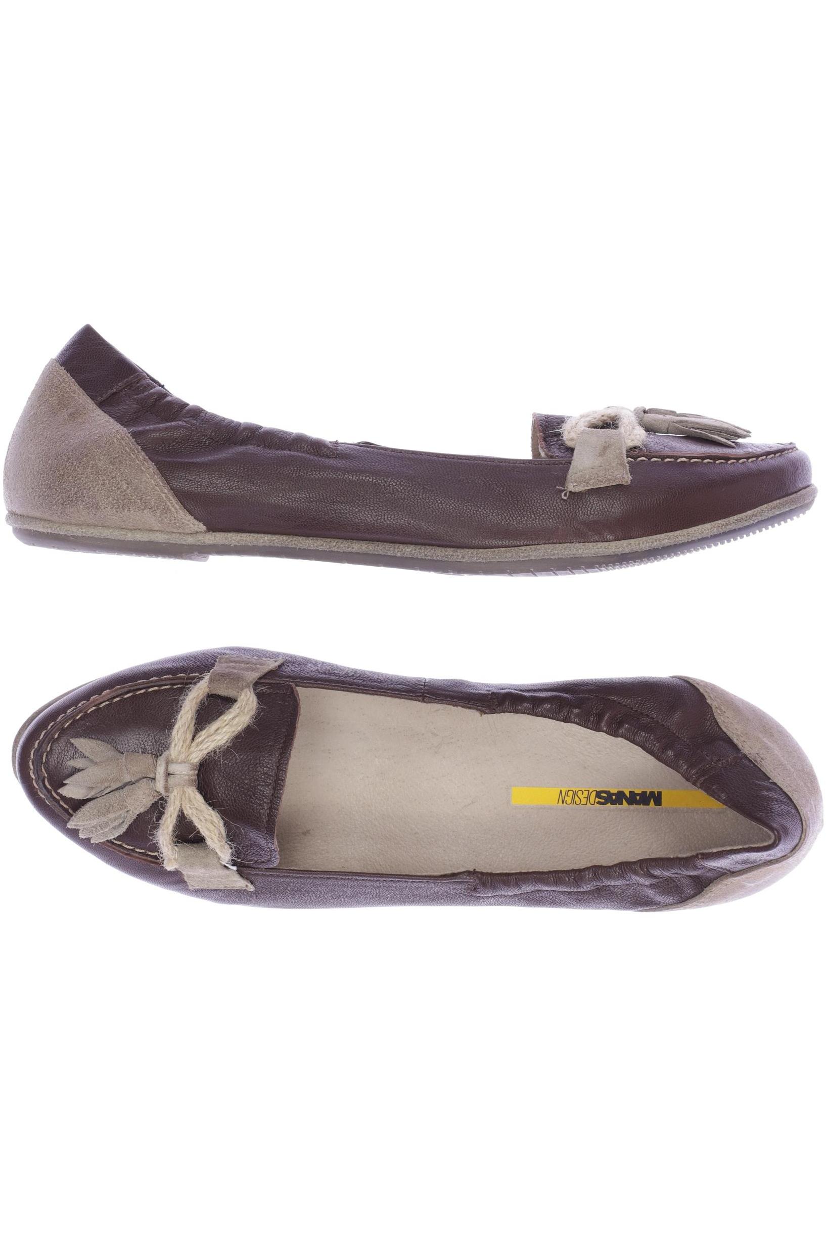 

manas Damen Ballerinas, bordeaux, Gr. 41