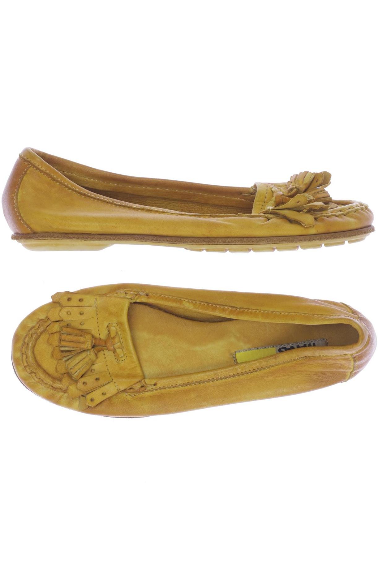 

manas Damen Ballerinas, gelb, Gr. 35