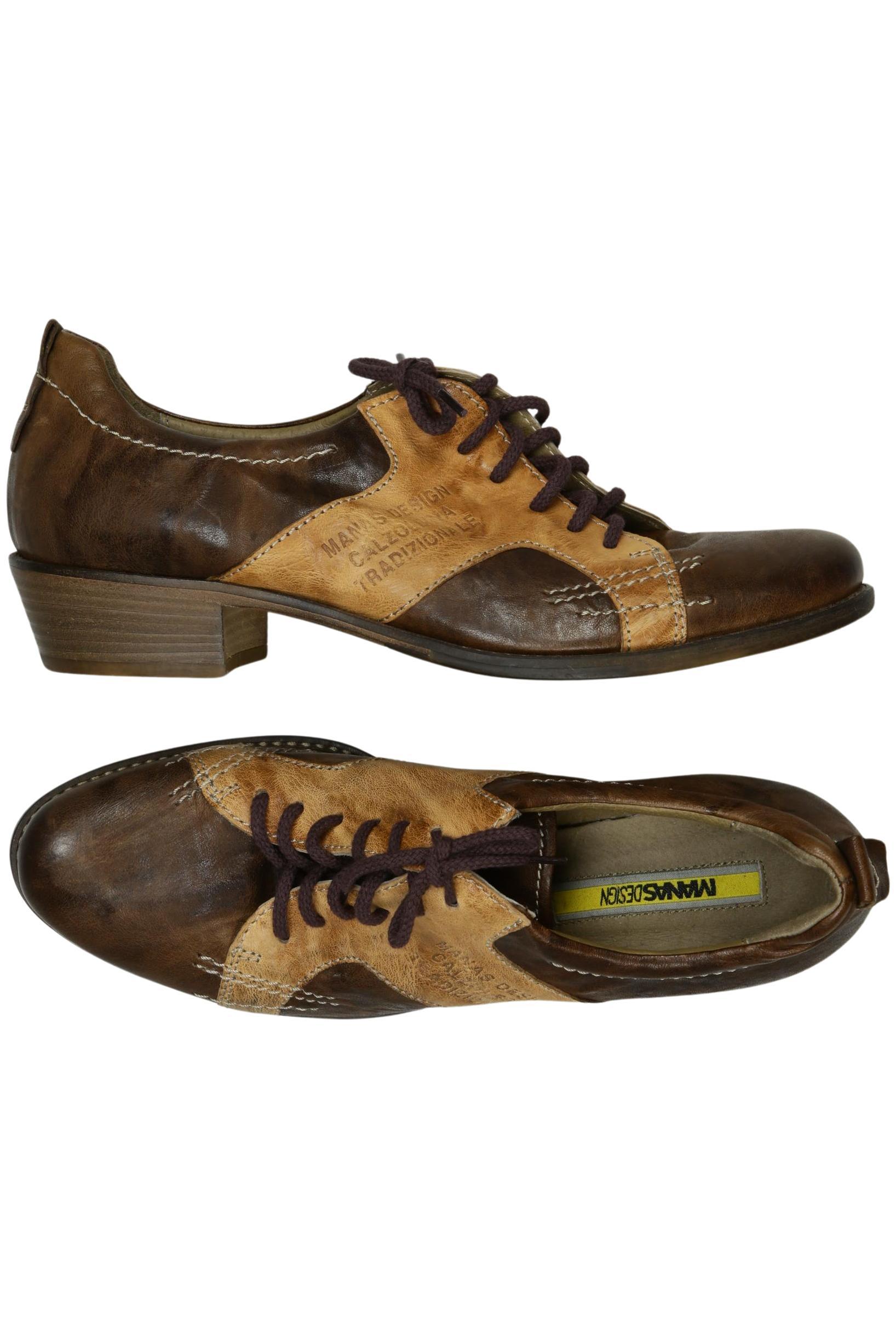 

manas Damen Halbschuh, braun, Gr. 40