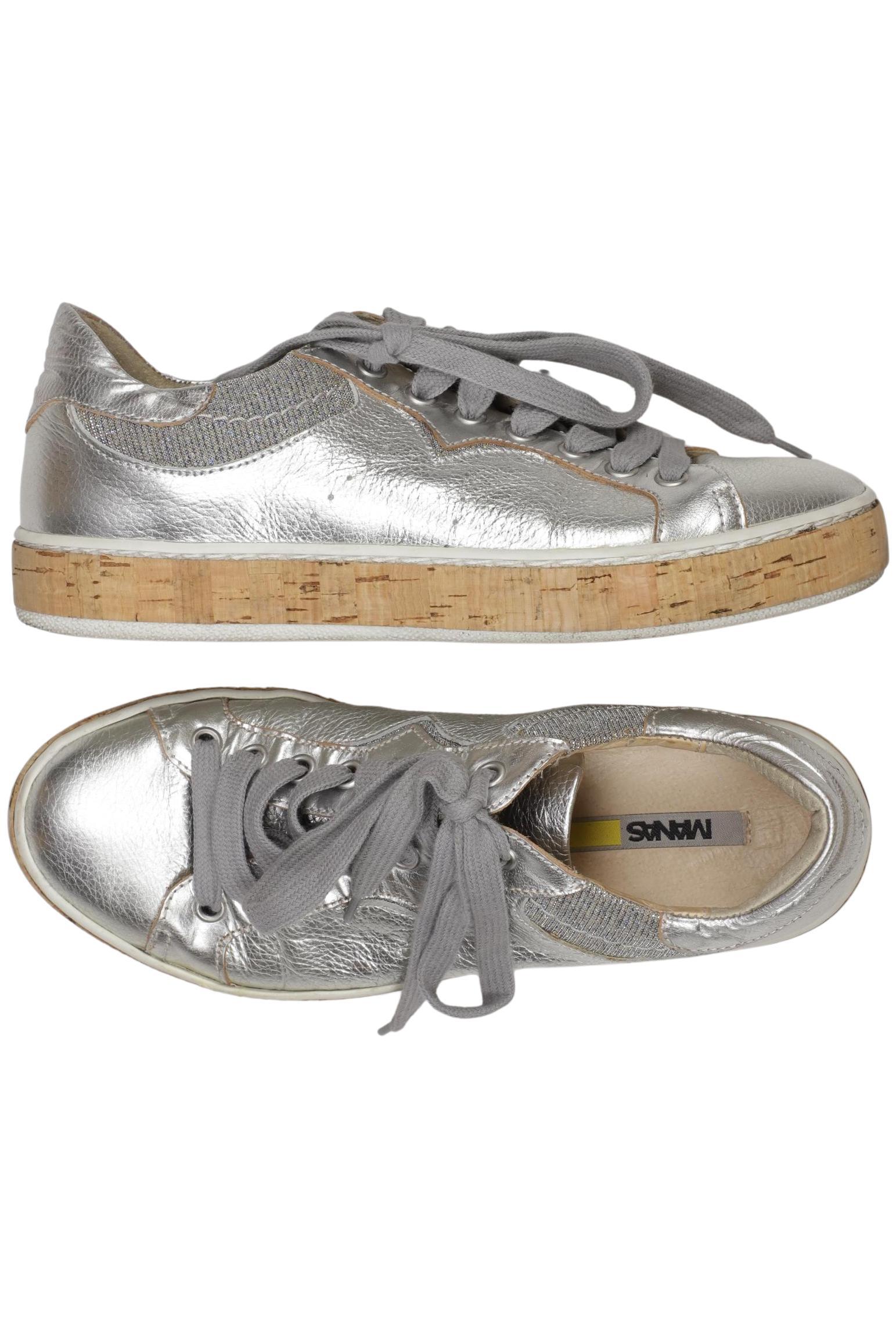 

manas Damen Sneakers, silber, Gr. 36