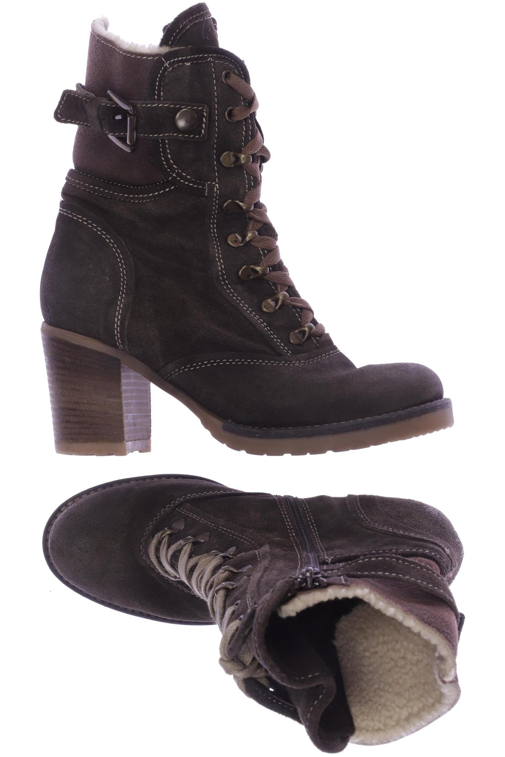 

manas Damen Stiefelette, braun, Gr. 38