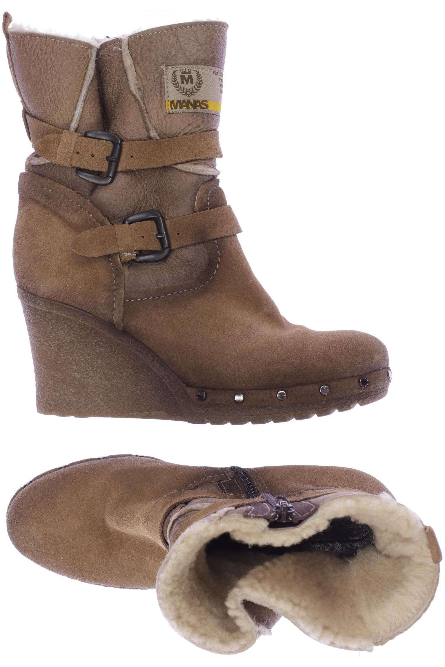 

manas Damen Stiefelette, braun, Gr. 38
