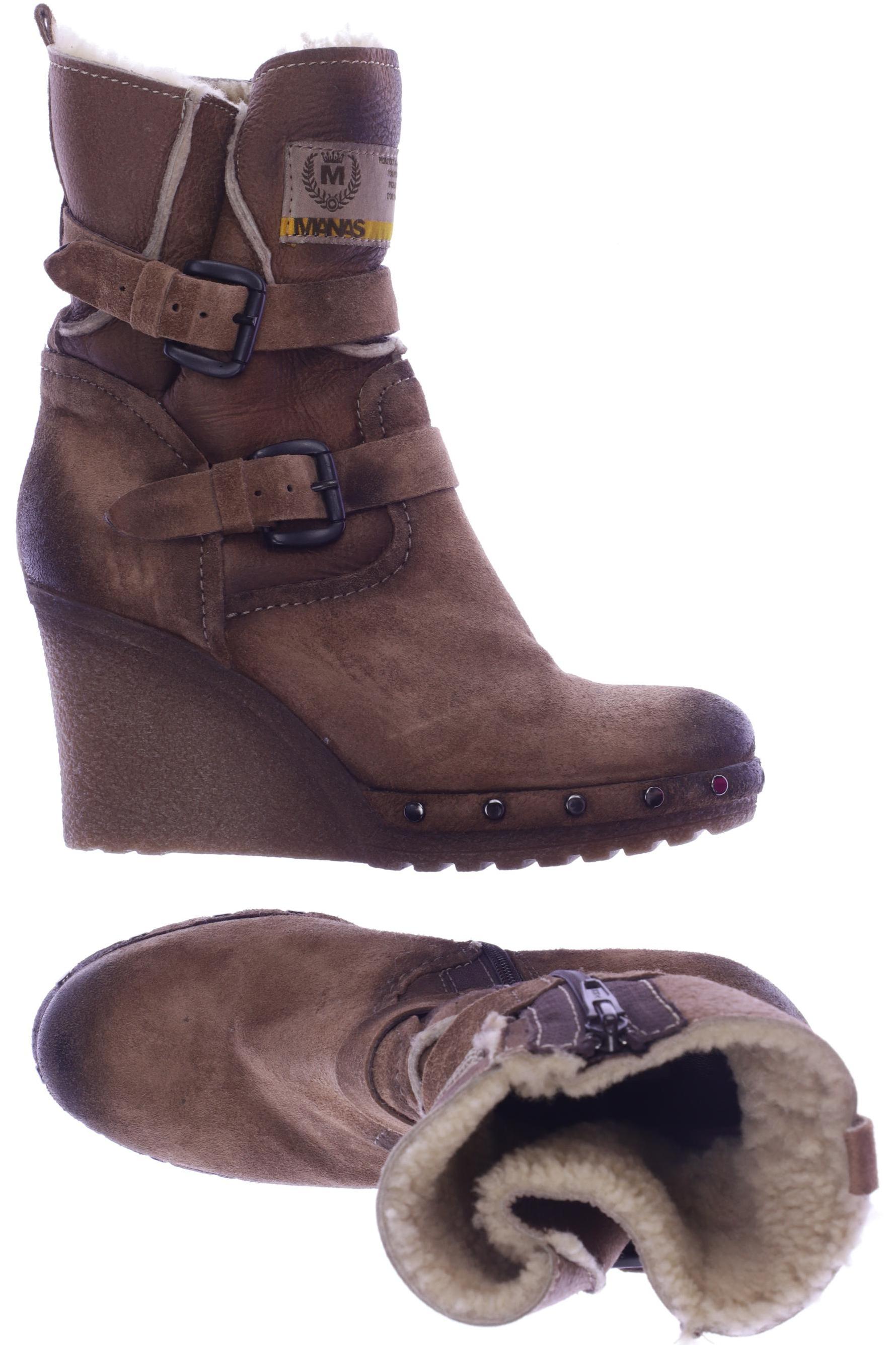 

manas Damen Stiefelette, braun, Gr. 36