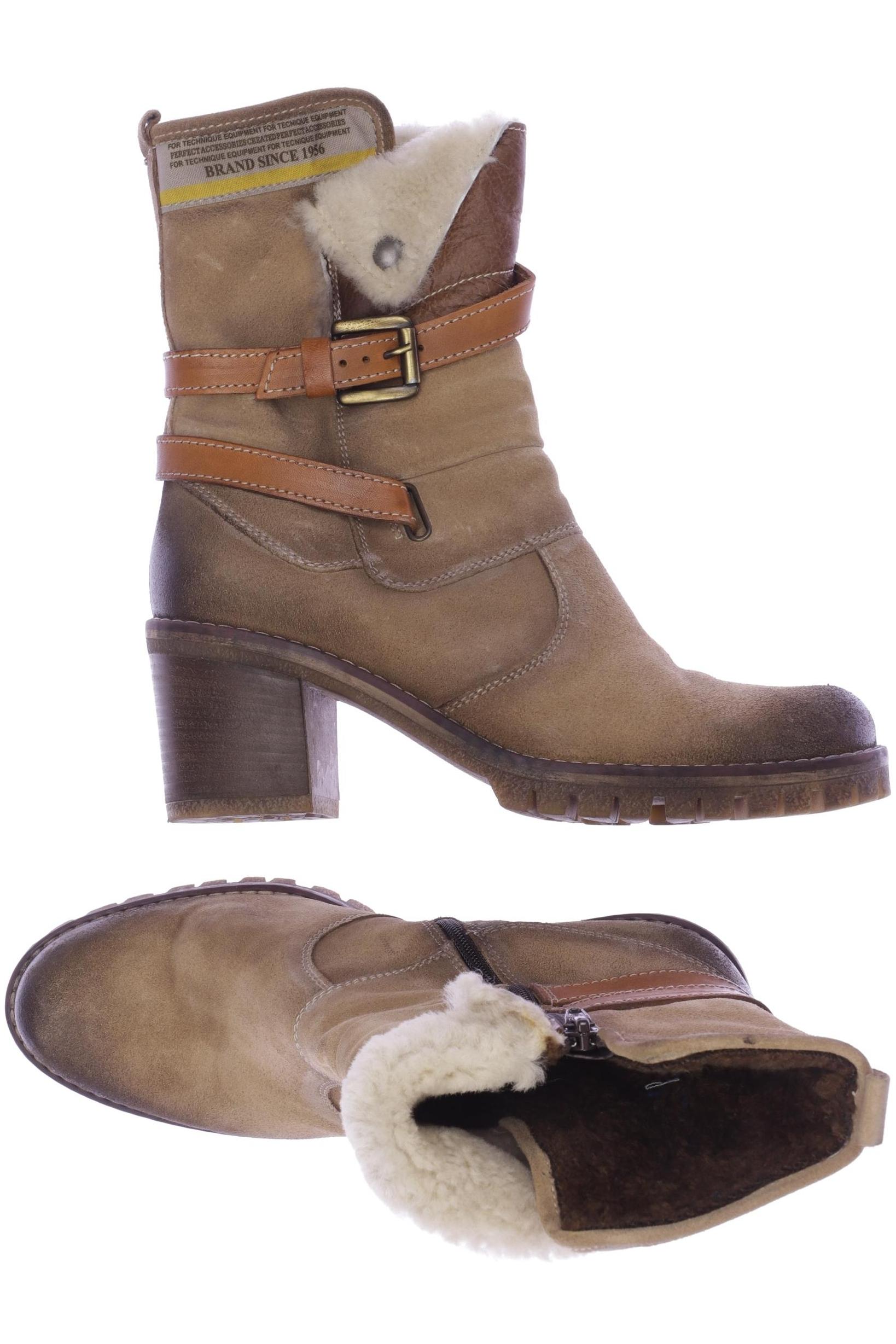 

manas Damen Stiefelette, beige, Gr. 40