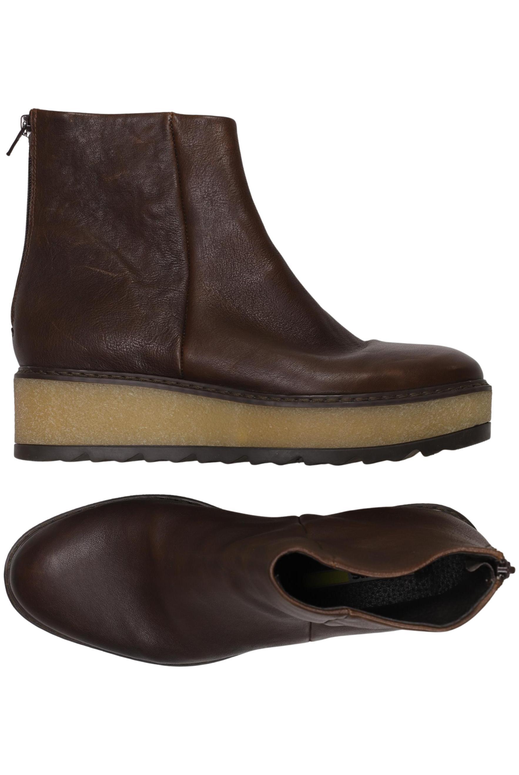 

manas Damen Stiefelette, braun, Gr. 40