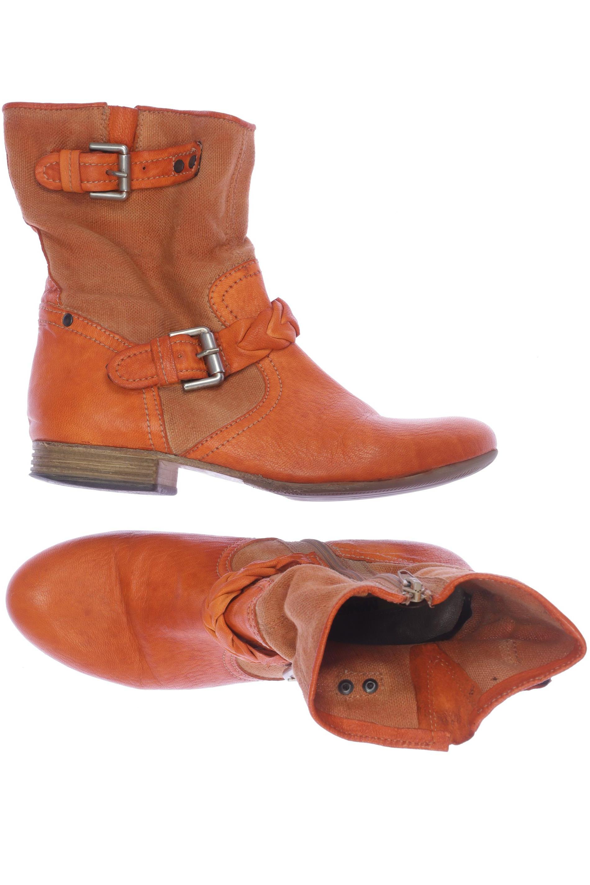 

manas Damen Stiefelette, orange, Gr. 38
