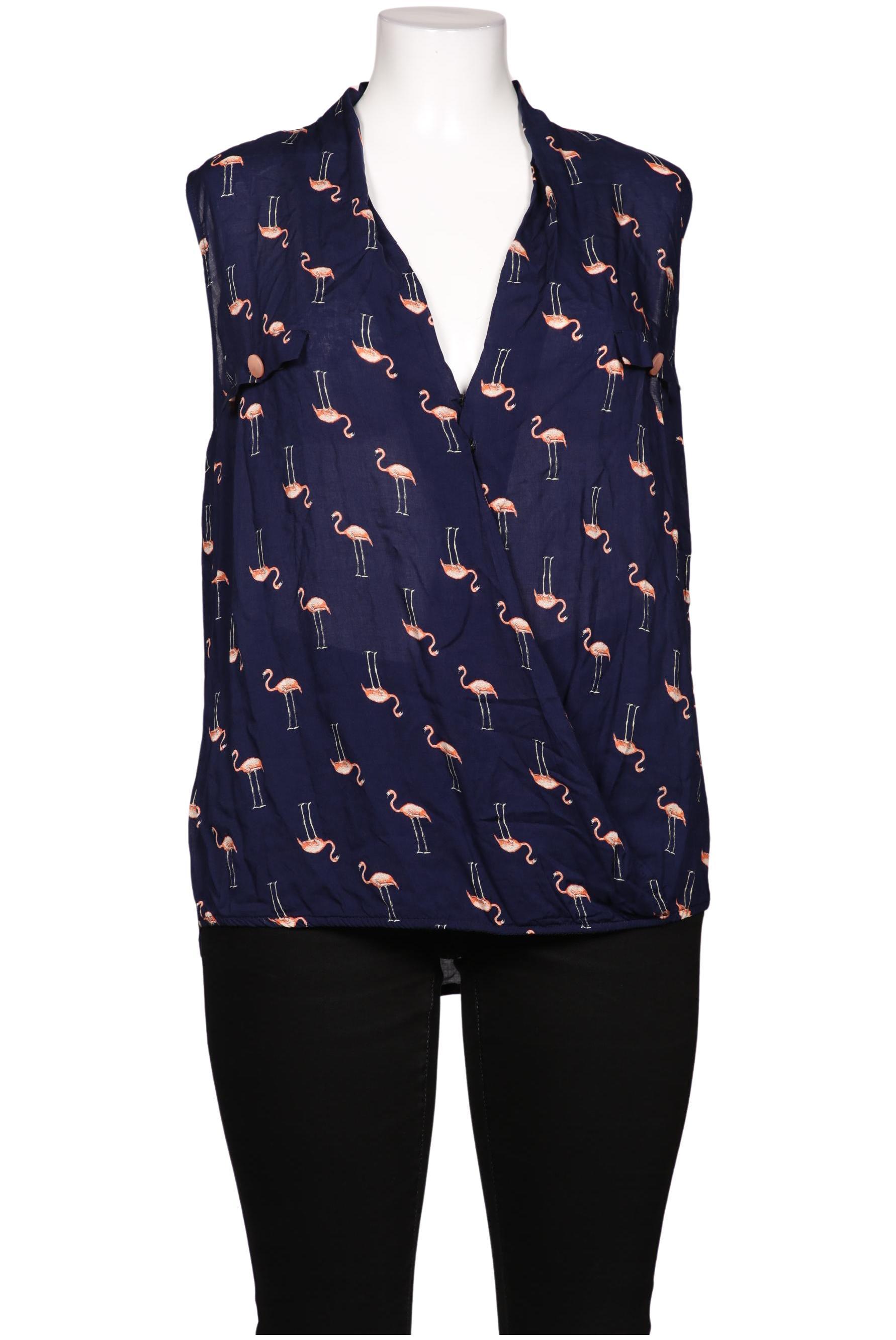 

Mandarin Damen Bluse, marineblau, Gr. 44