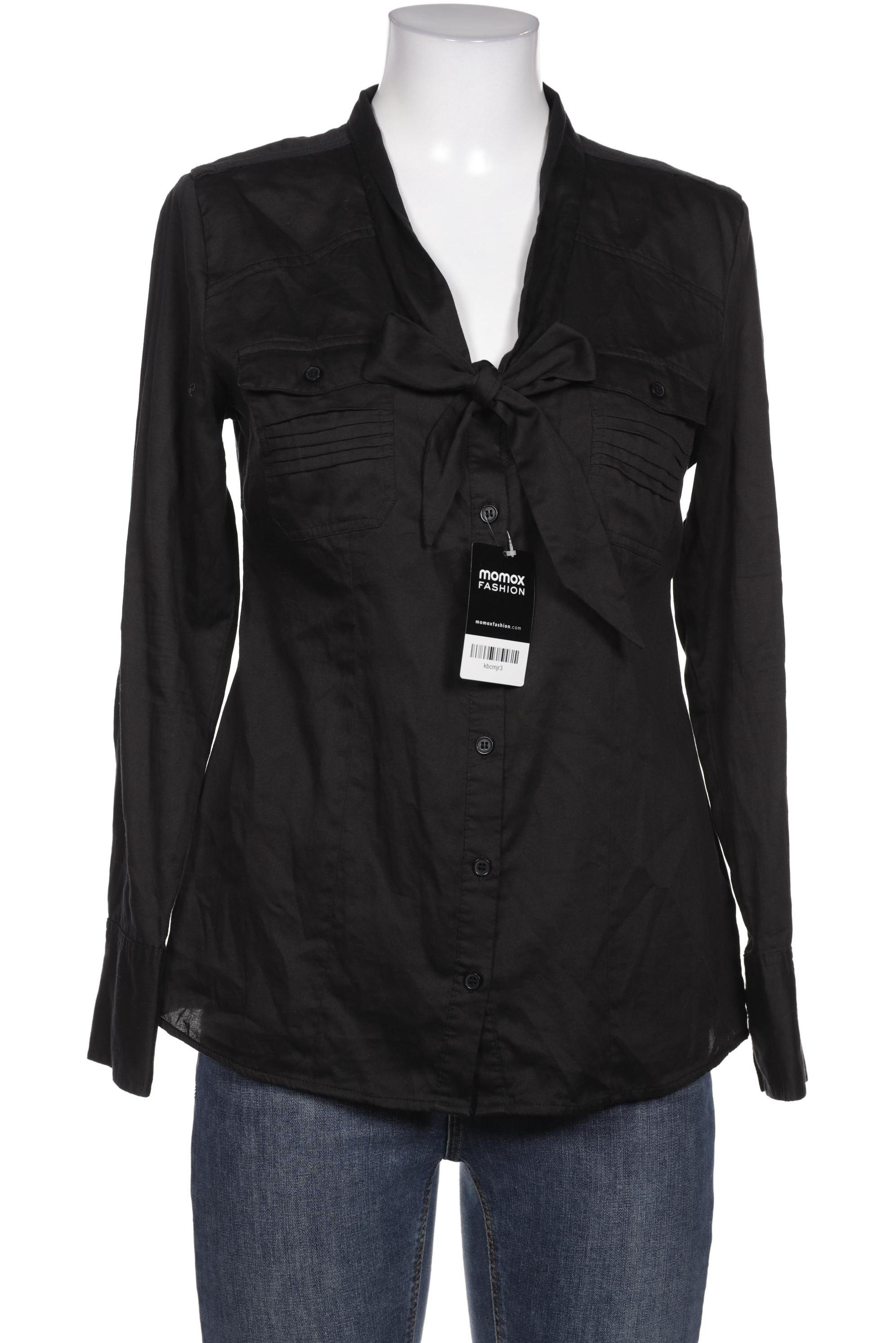 

Mandarin Damen Bluse, schwarz