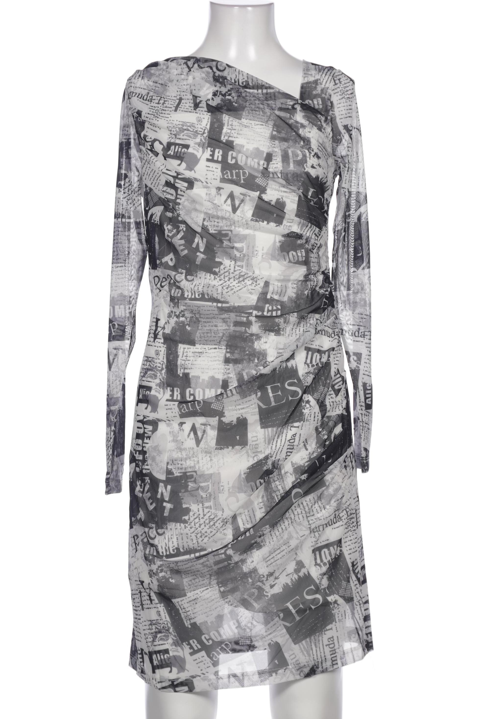 

Mandarin Damen Kleid, grau, Gr. 34