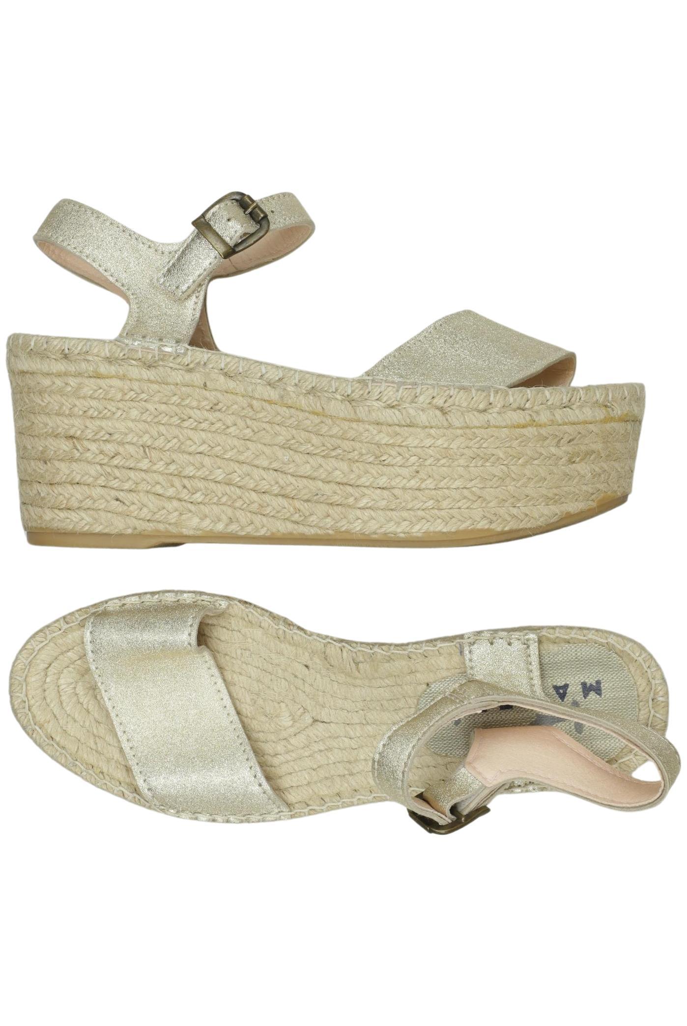 

Manebi Damen Sandale, gold, Gr. 36