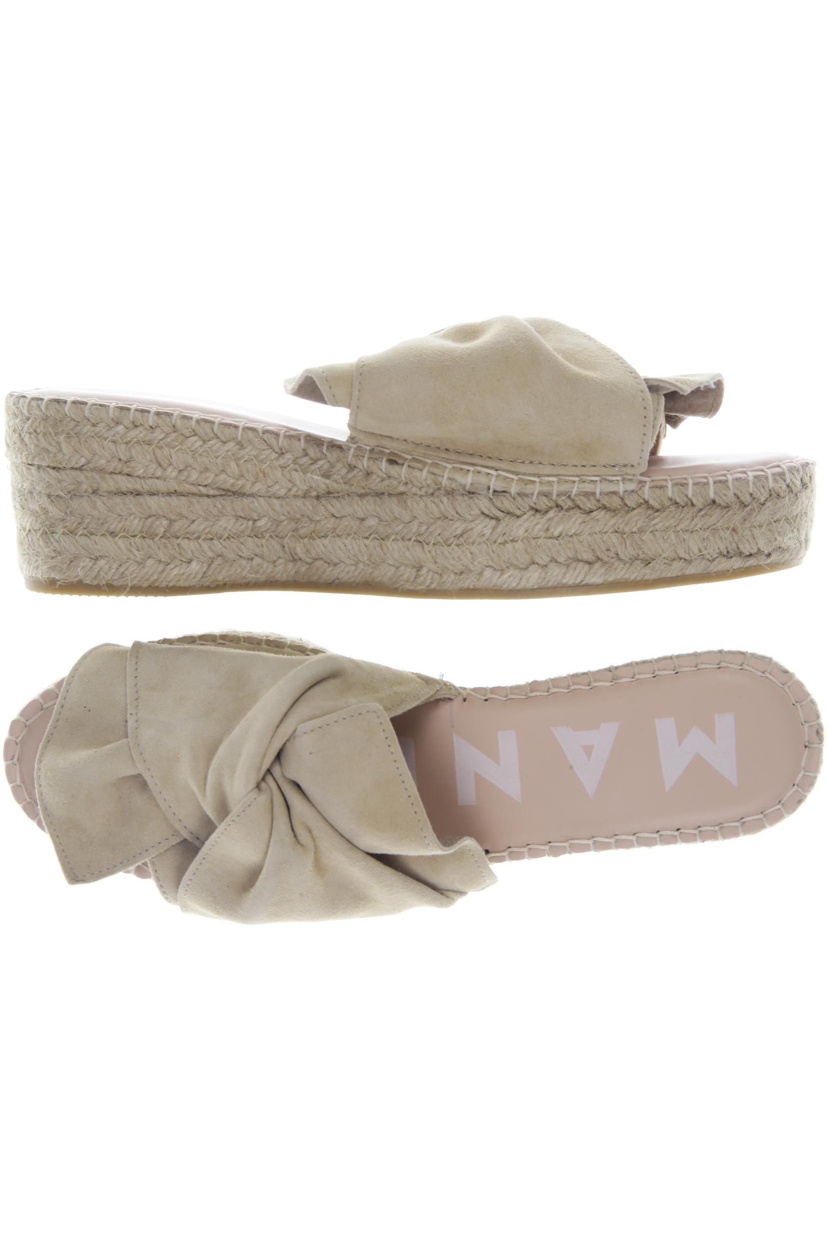 

Manebi Damen Sandale, beige, Gr. 39