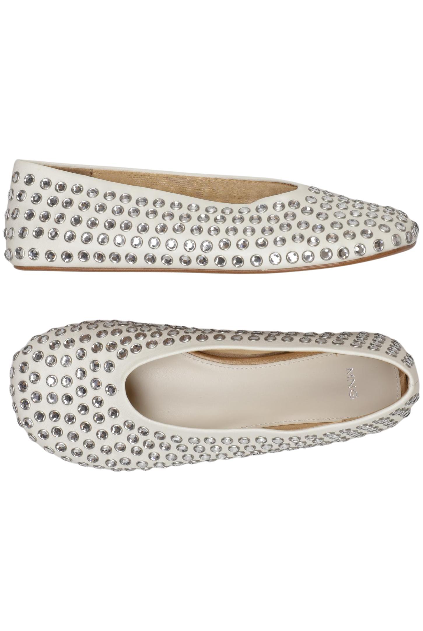 

Mango Damen Ballerinas, weiß, Gr. 39