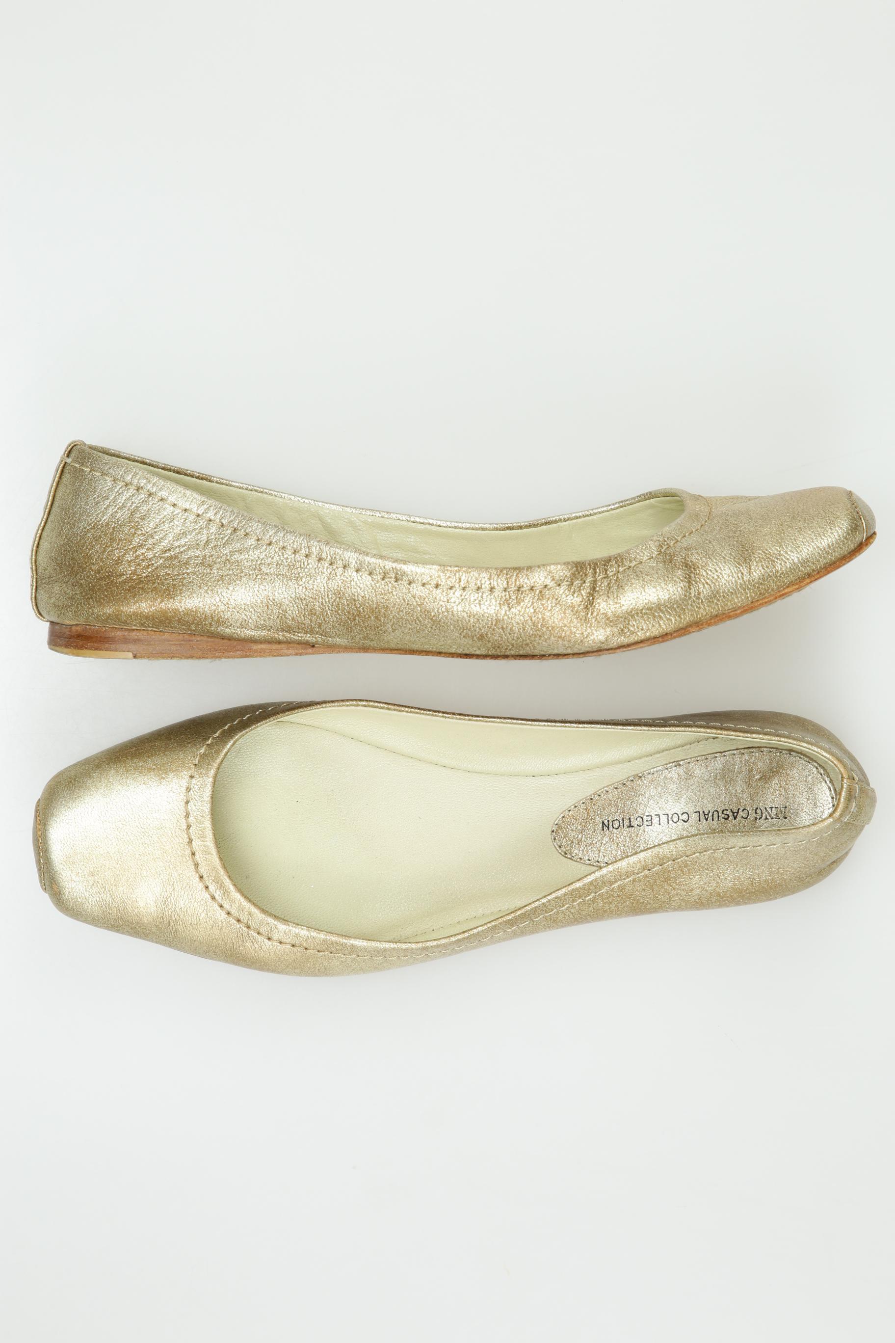 

Mango Damen Ballerinas, gold, Gr. 37