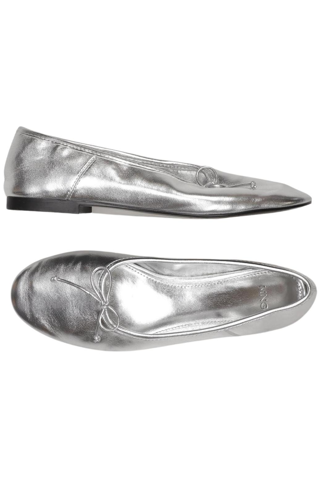 

Mango Damen Ballerinas, silber, Gr. 38